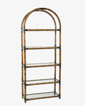 Libreria ad arco bamboo anni 70