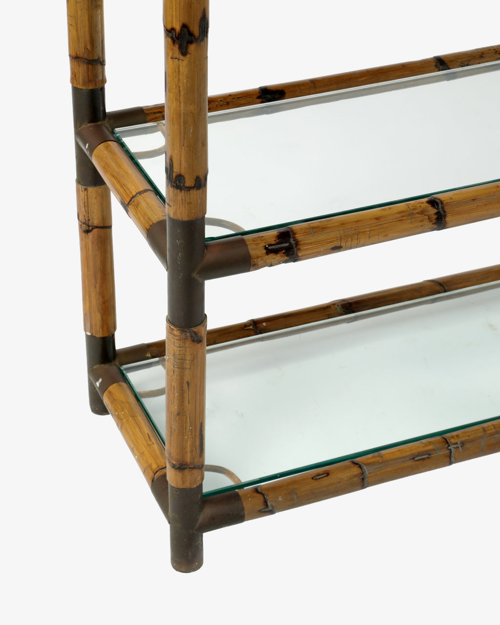 Libreria ad arco bamboo anni 70