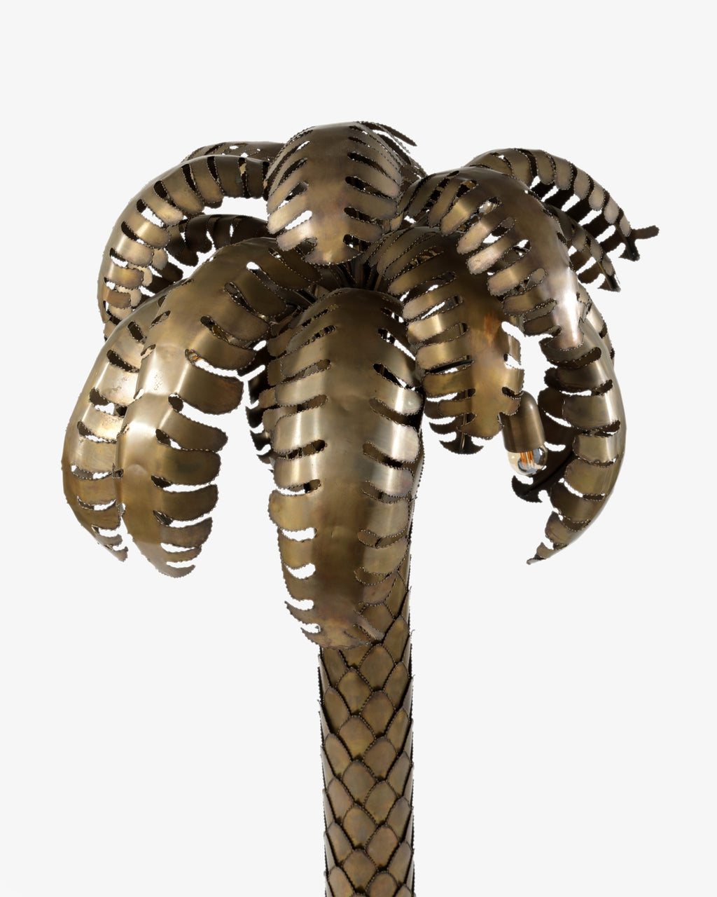 Palm-shaped floor lamp attributed to Maison Jansen 1970