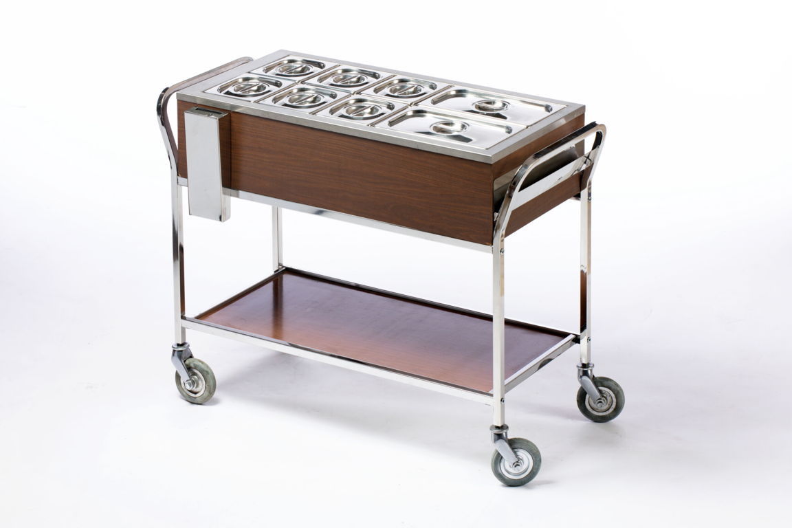 Food warmer trolley from the 70s