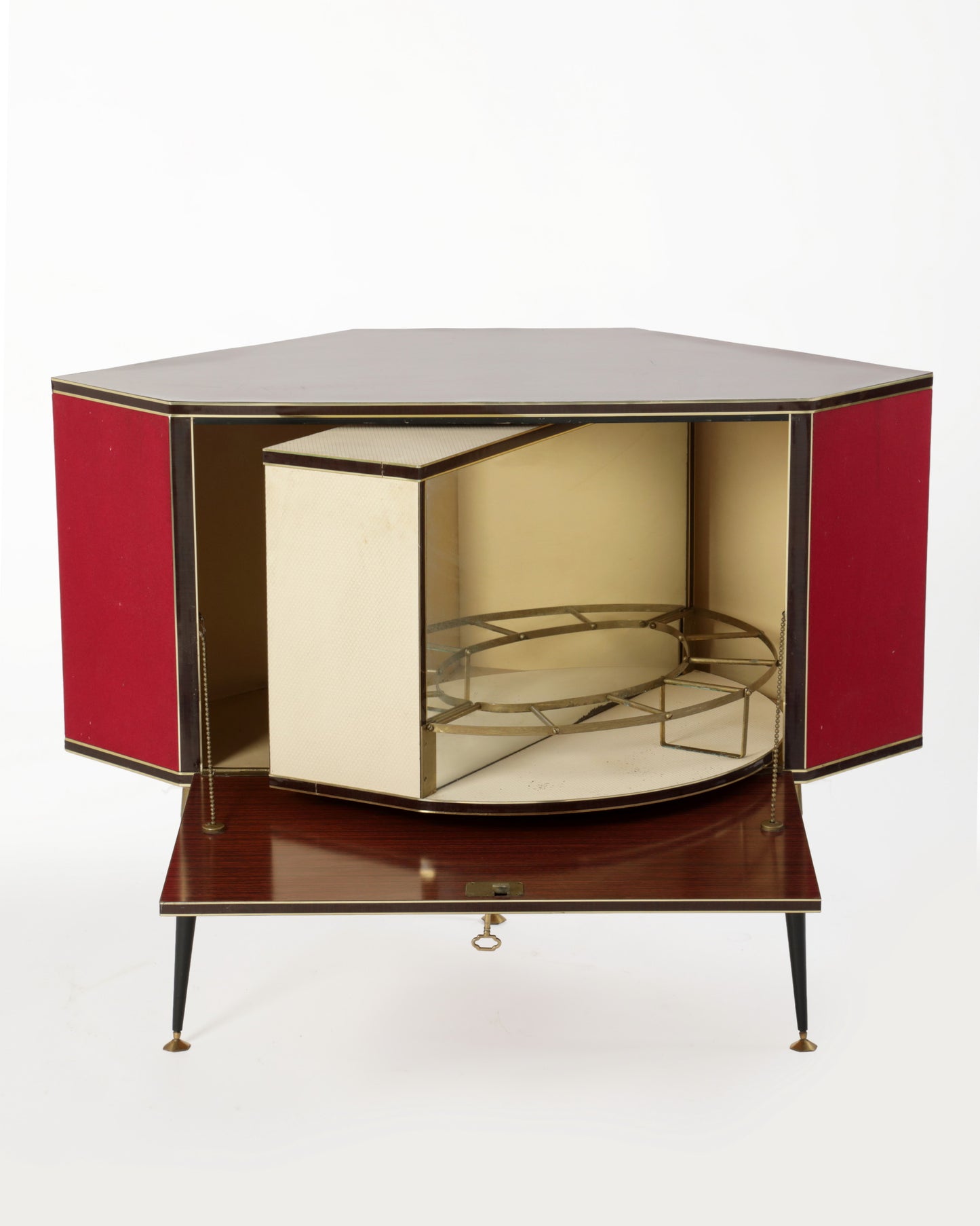 Mobile bar diamante rosso anni 60