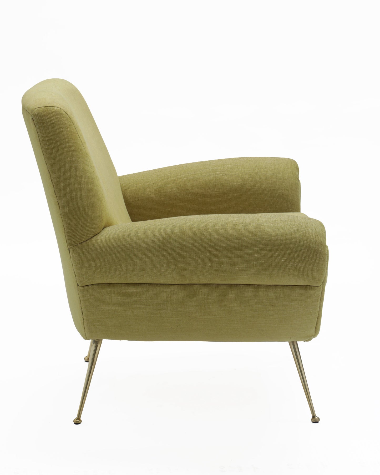 Coppia poltrone anni 50 senape reinterpretato t r  i p l e f