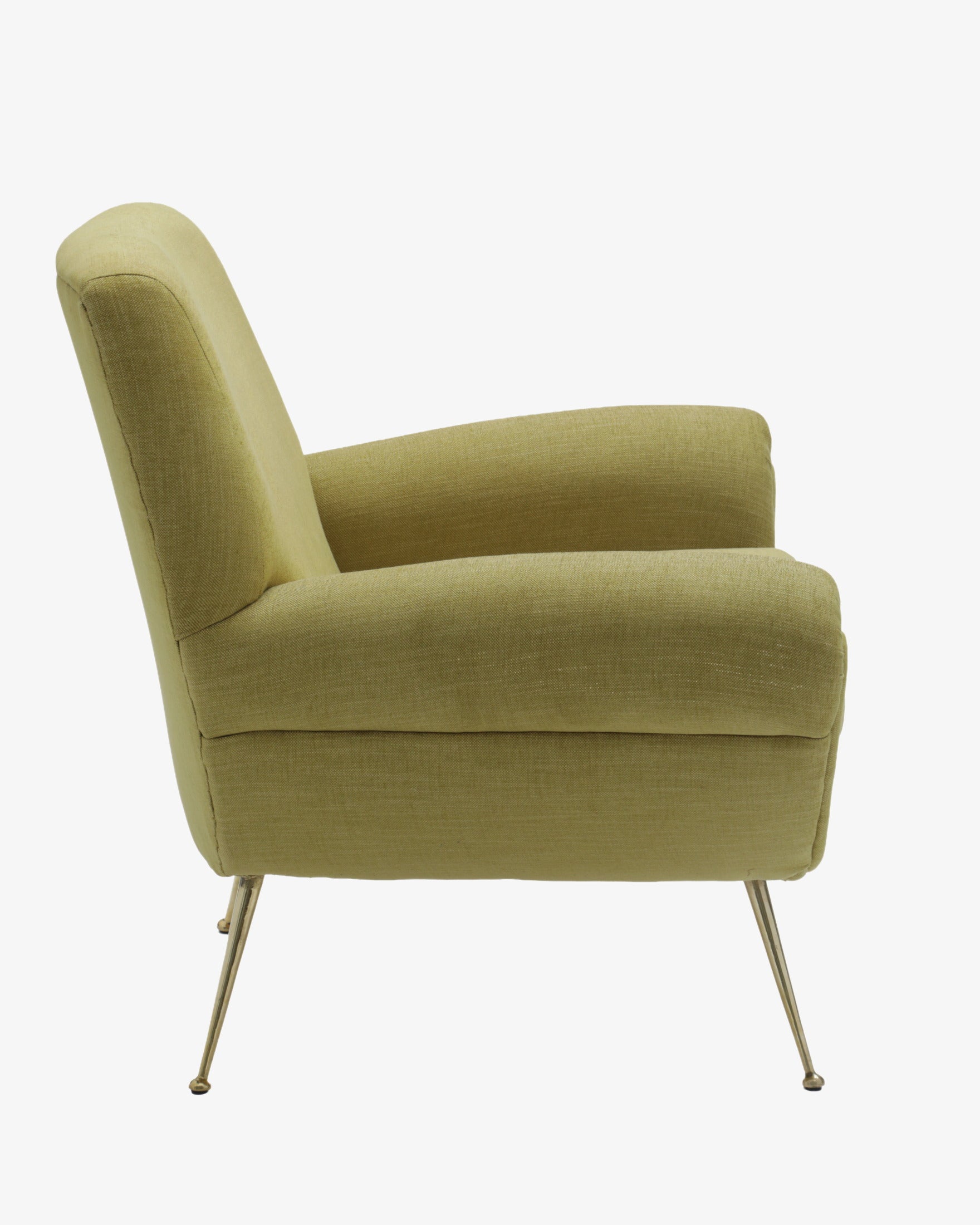 Pair of 1950s mustard armchairs