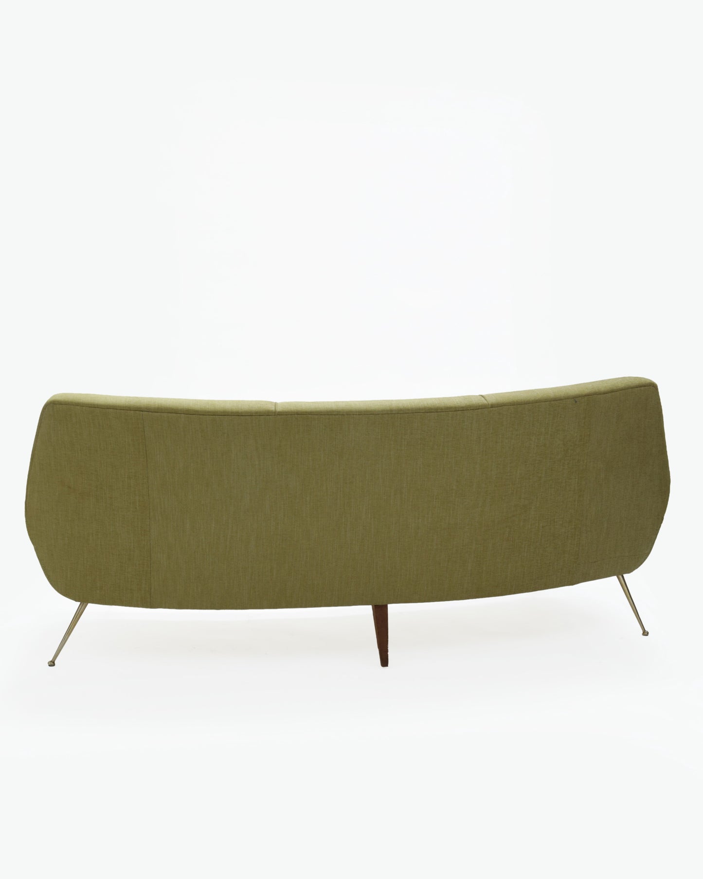Divano anni 50 senape reinterpretato t r  i p l e f
