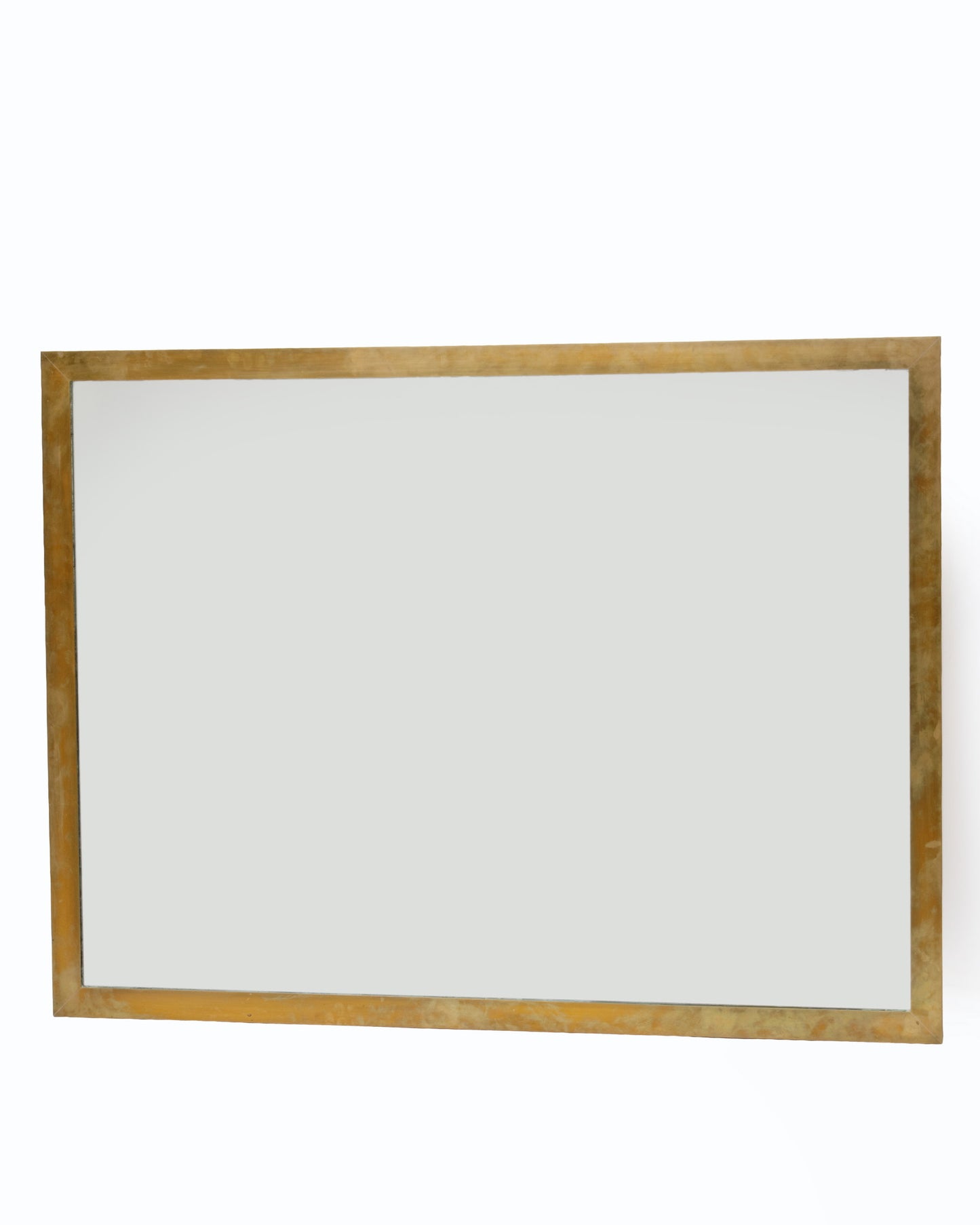 Grande specchiera in ottone anni 70