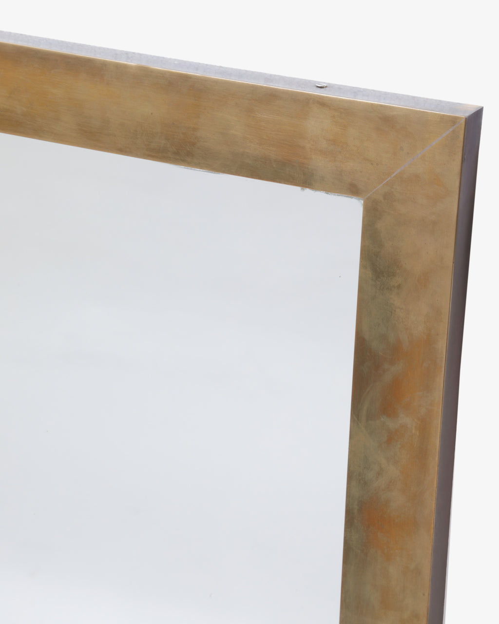 Grande specchiera in ottone anni 70