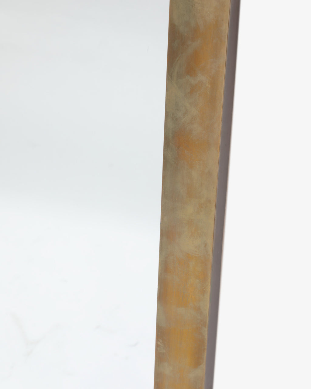 Grande specchiera in ottone anni 70