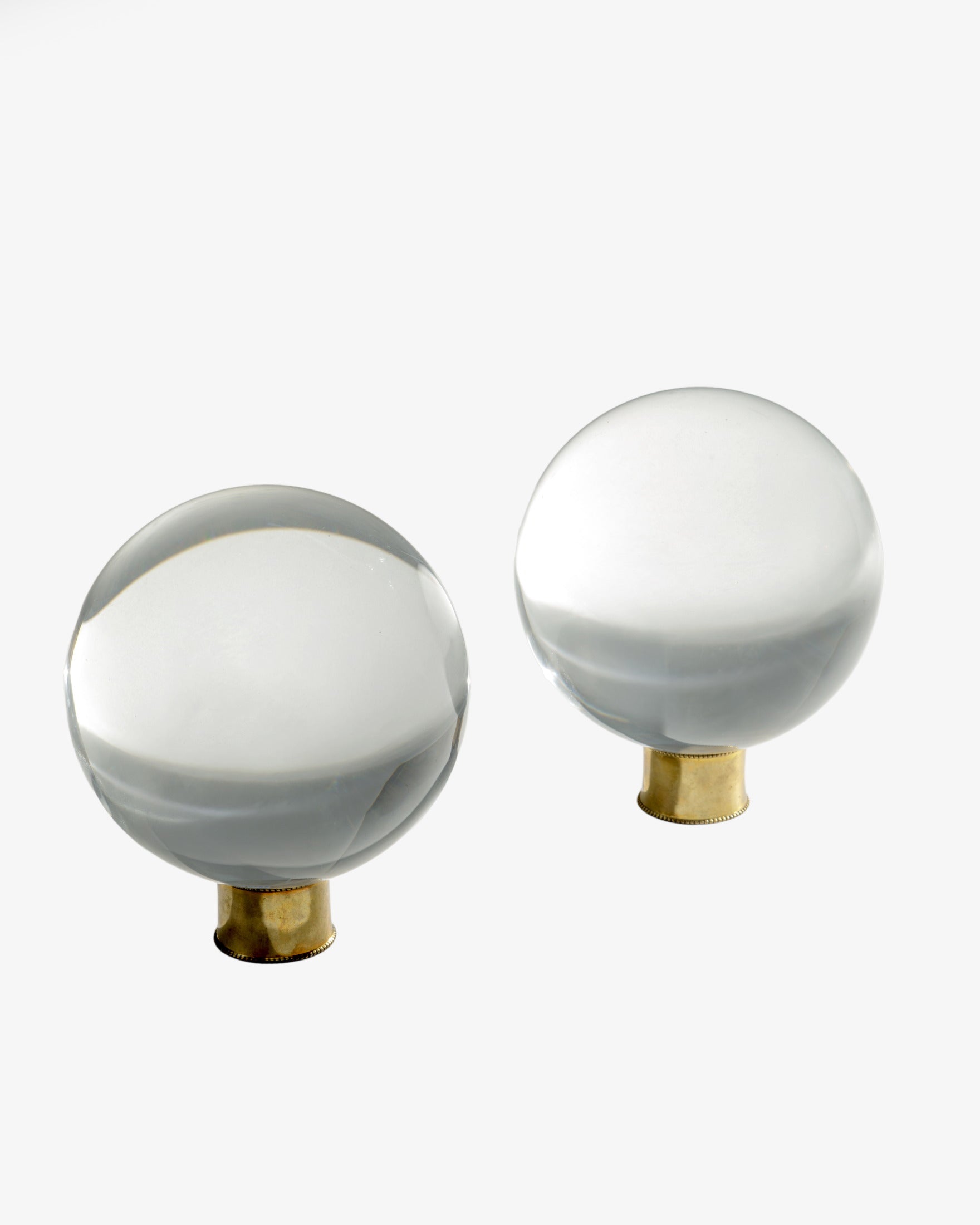 Coppia Sfere in plexigalss anni 70