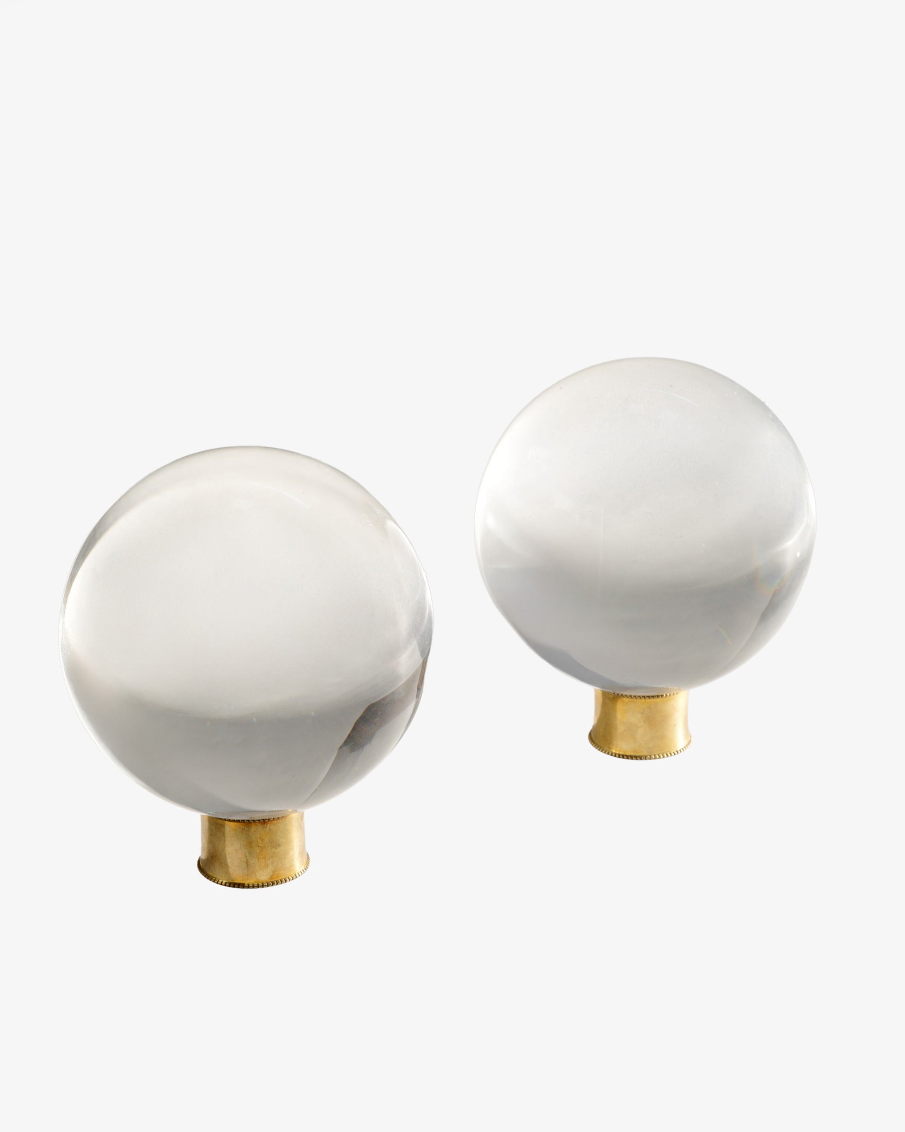 Coppia Sfere in plexigalss anni 70
