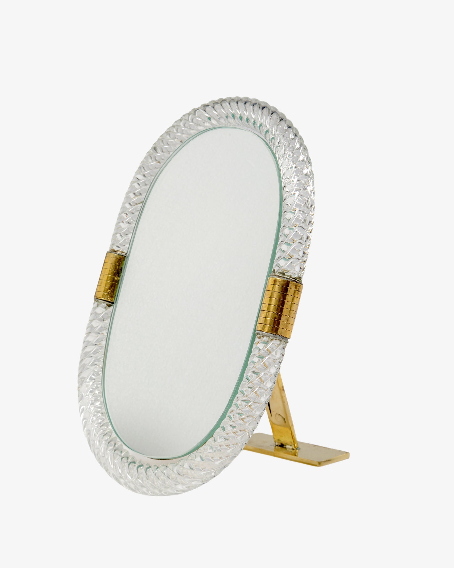 Murano glass table mirror from the 1960s
