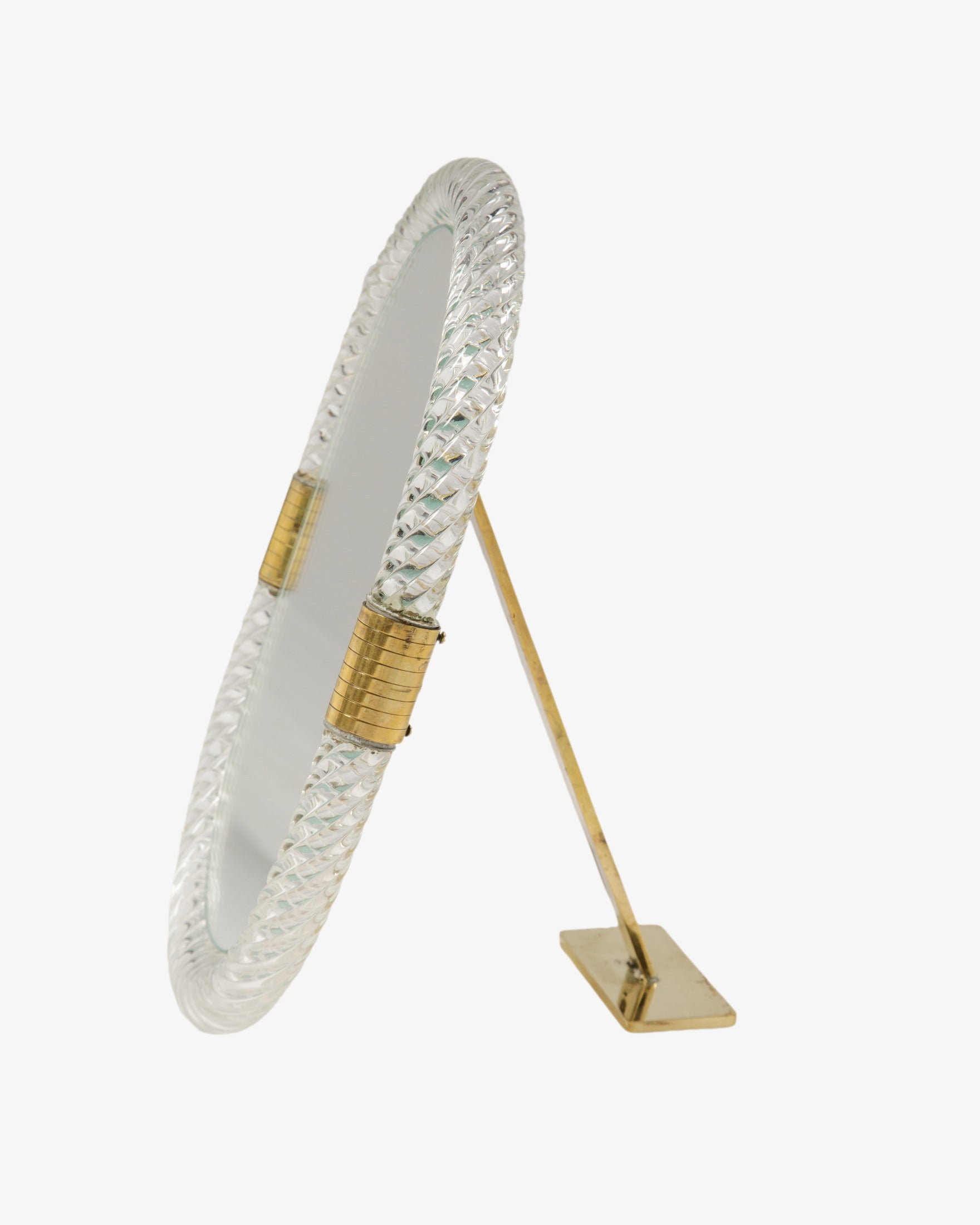 Murano glass table mirror from the 1960s