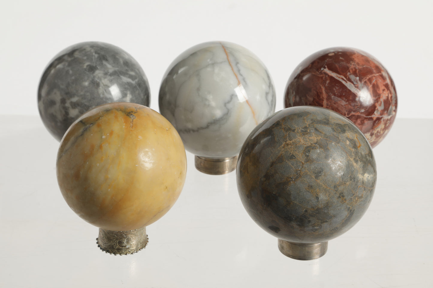 Gray marble sphere