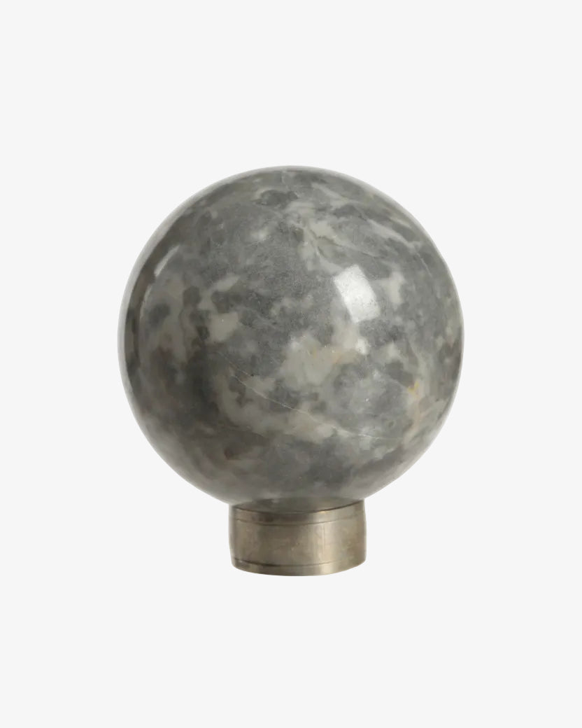 Gray marble sphere