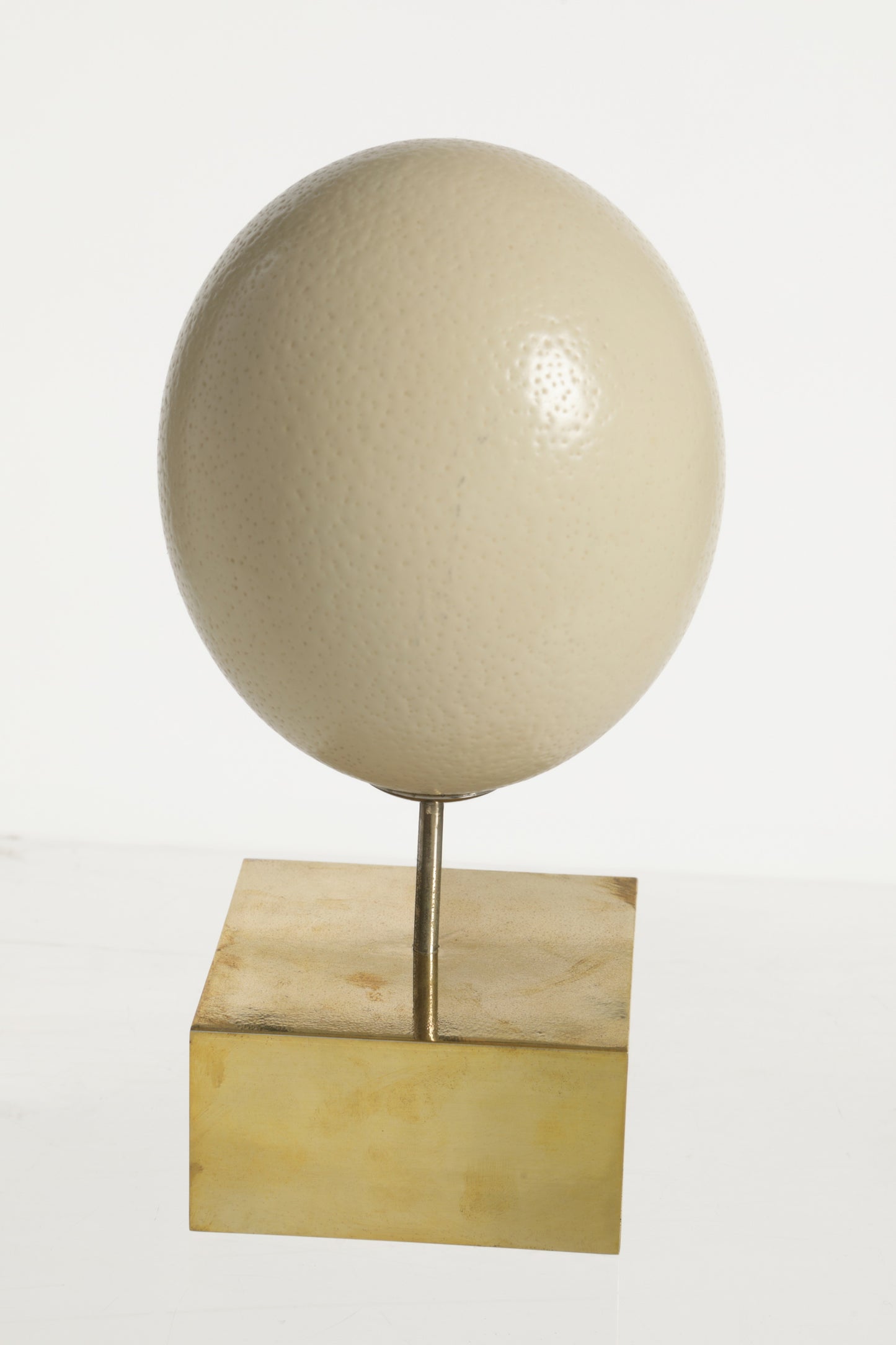 Ostrich Egg Centerpiece Pair 70s