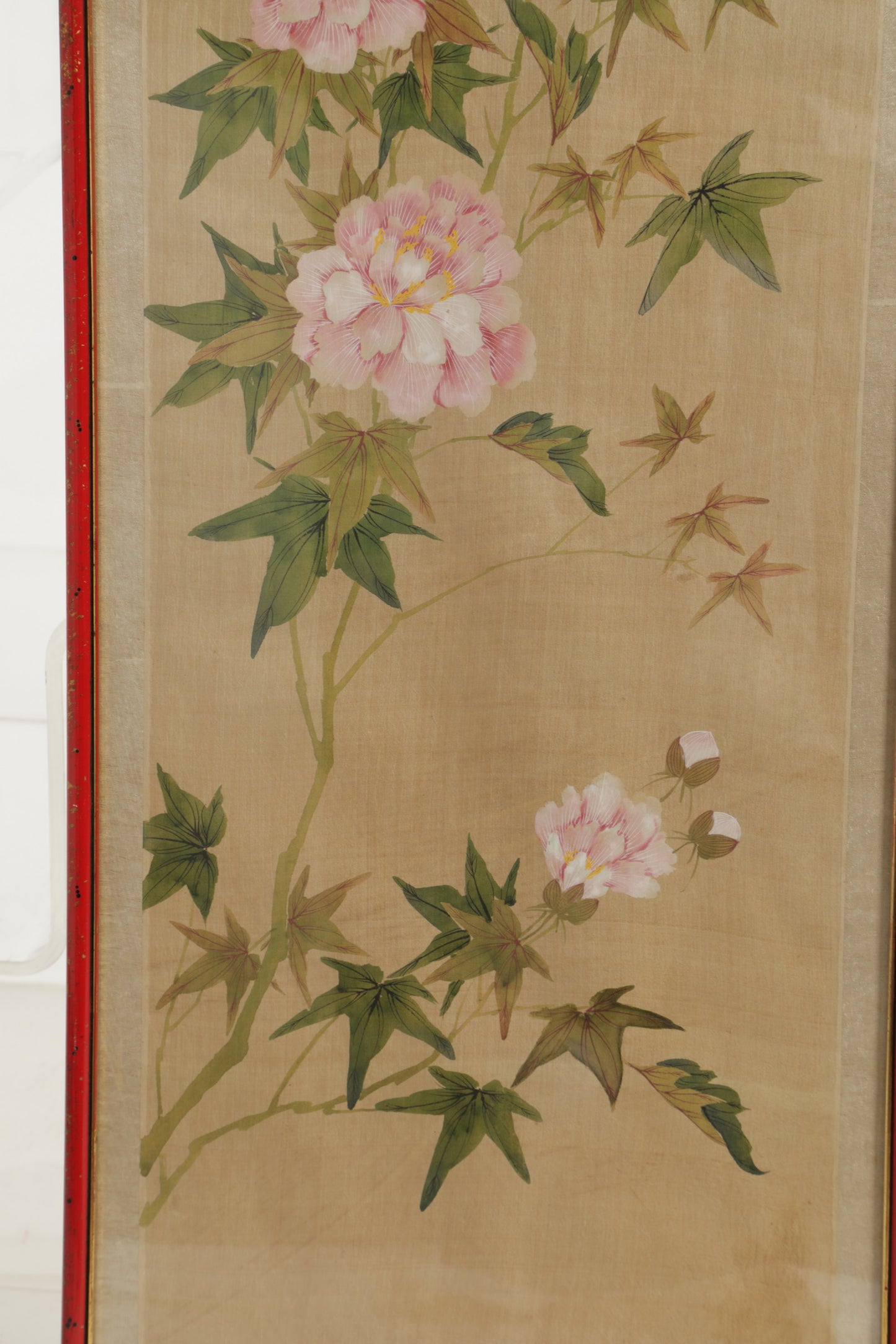 Pair of Chinese silk paintings painted early 1900s