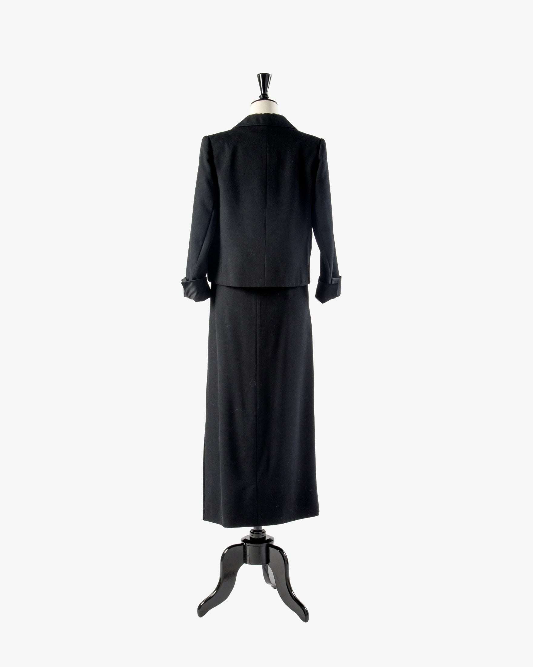 Saint Laurent long skirt with 1980s embroidered front