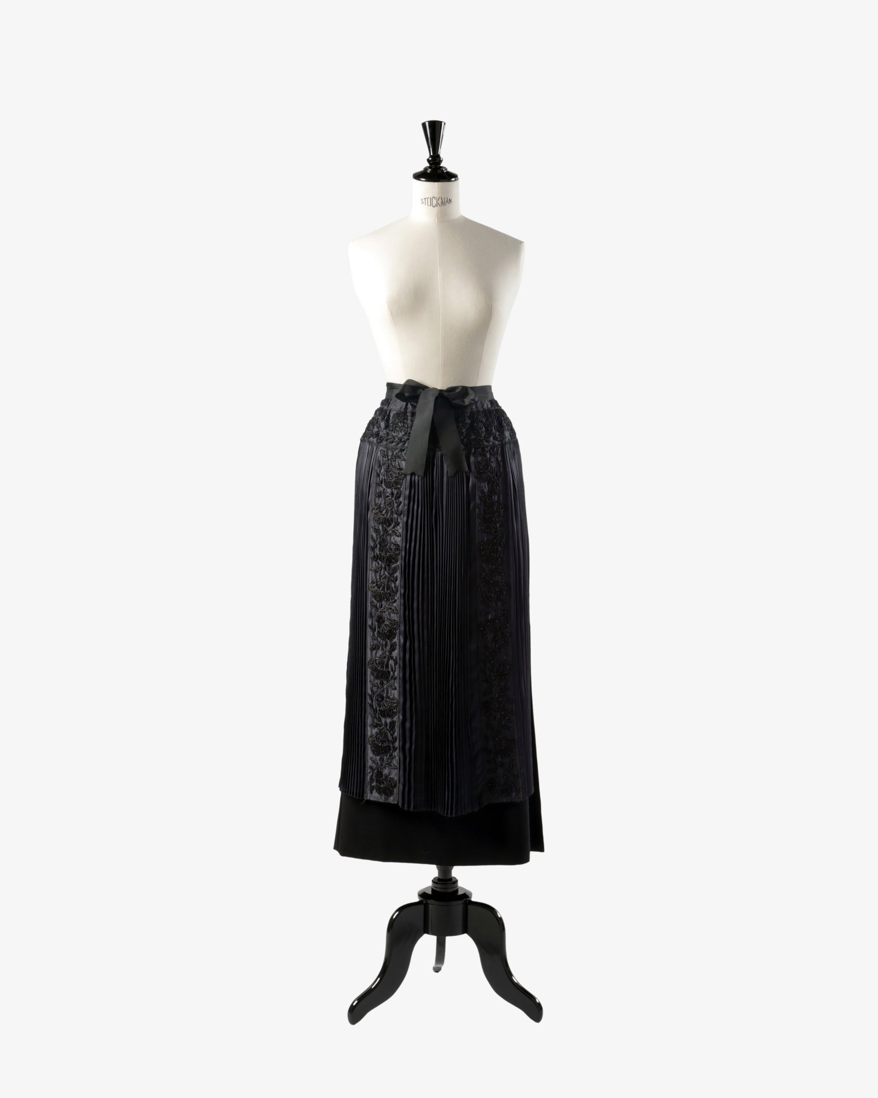 Saint Laurent long skirt with 1980s embroidered front