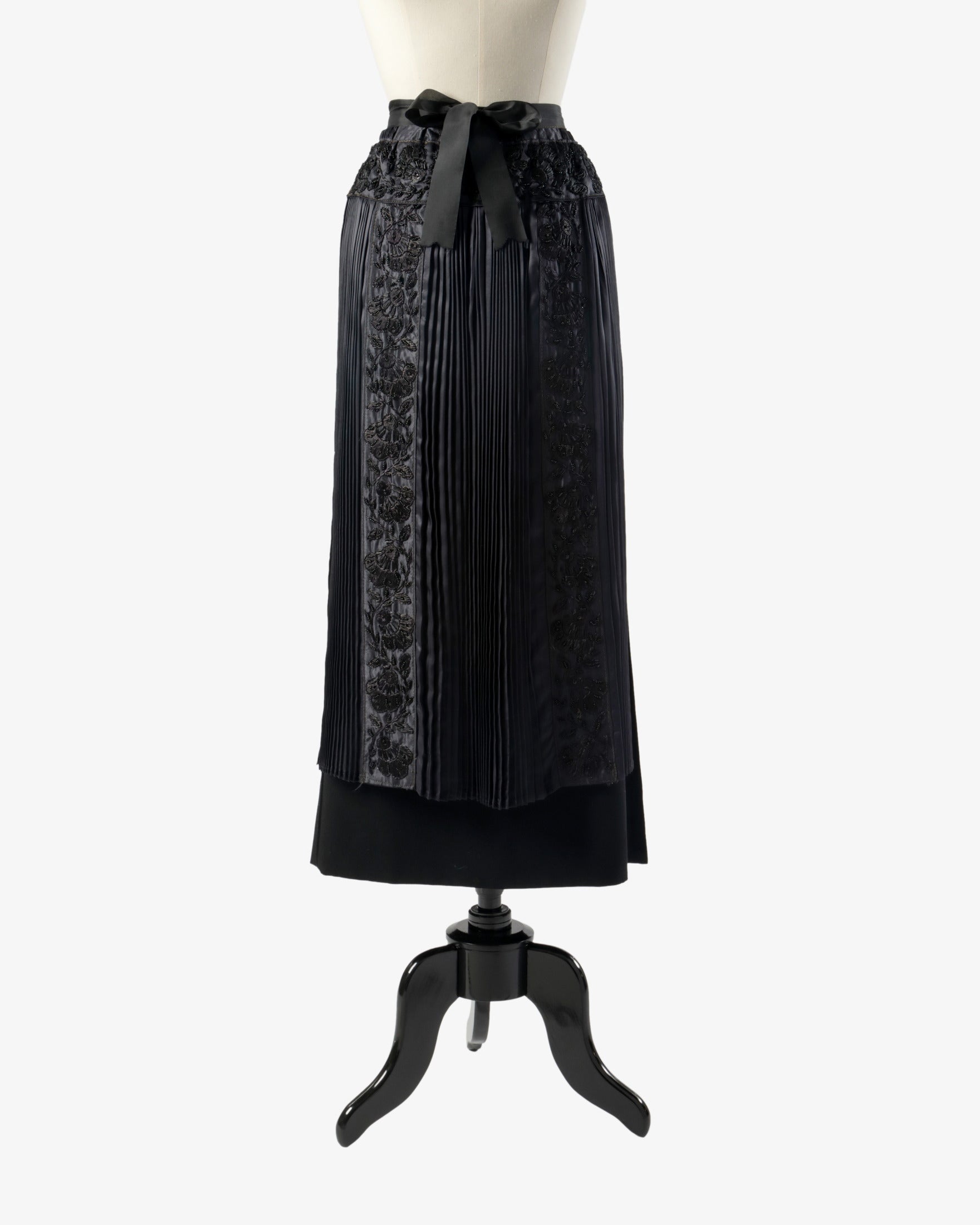 Saint Laurent long skirt with 1980s embroidered front