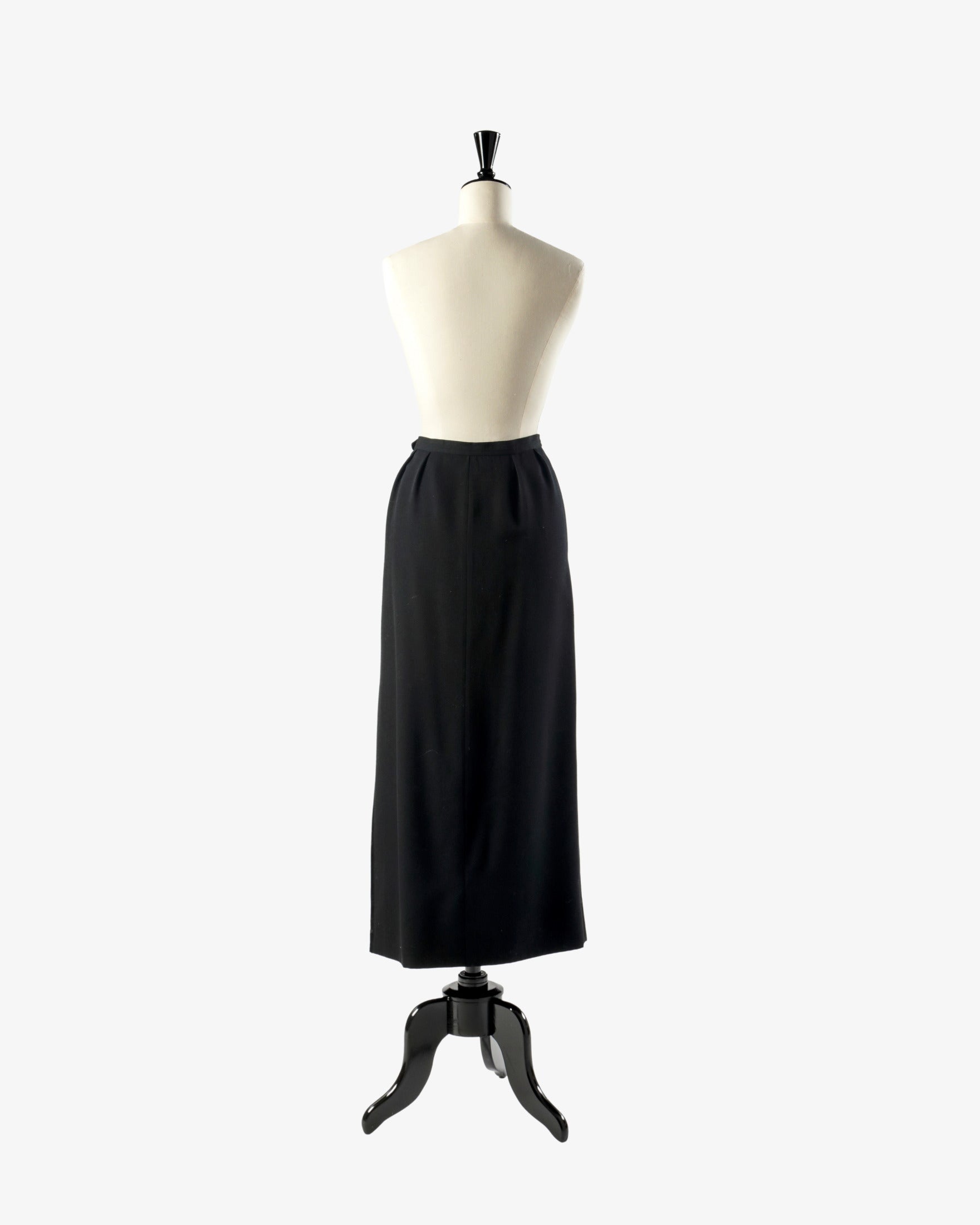 Saint Laurent long skirt with 1980s embroidered front