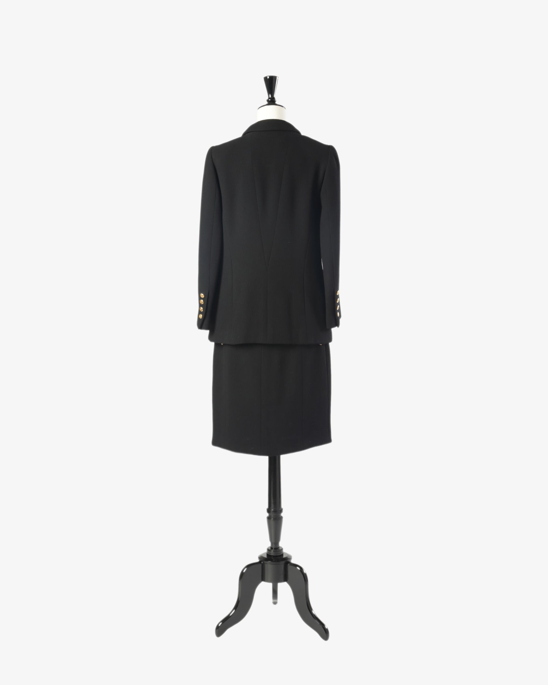 Black Chanel suit from the 90s