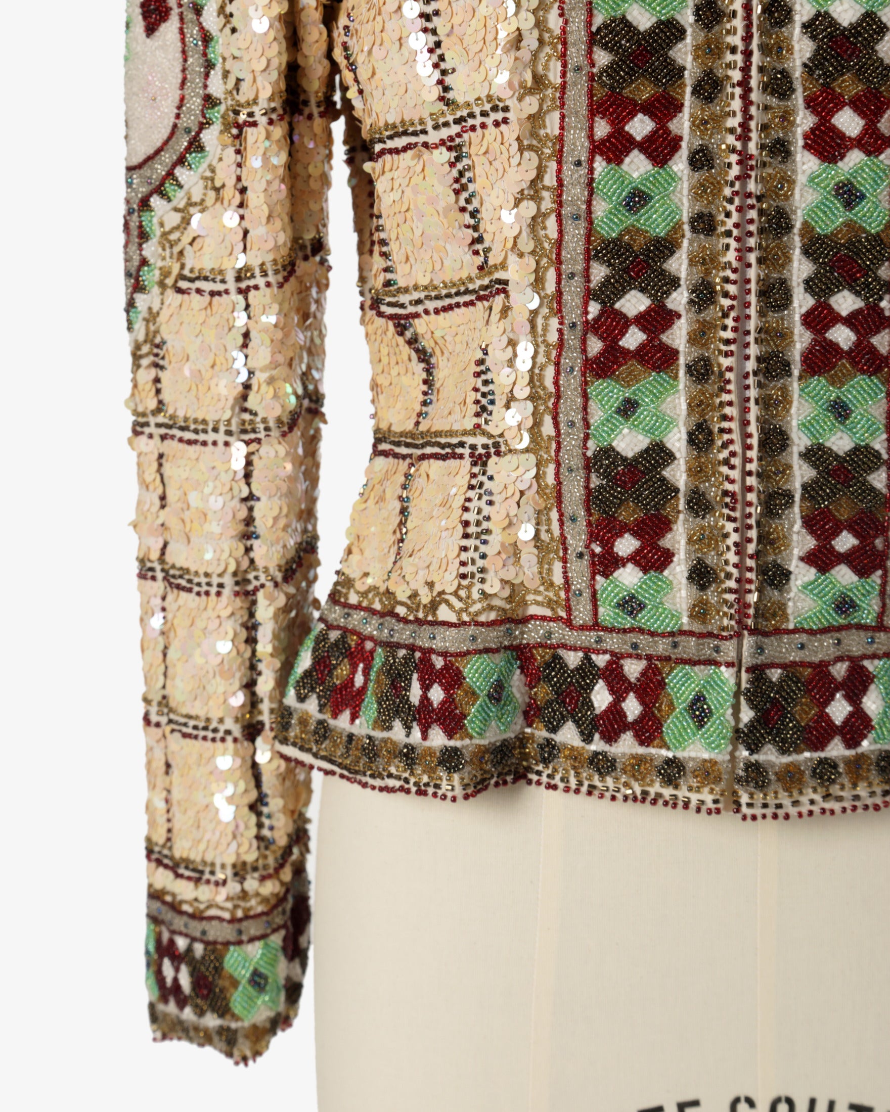 Giacca paillettes Egon von Furstenberg anni 80