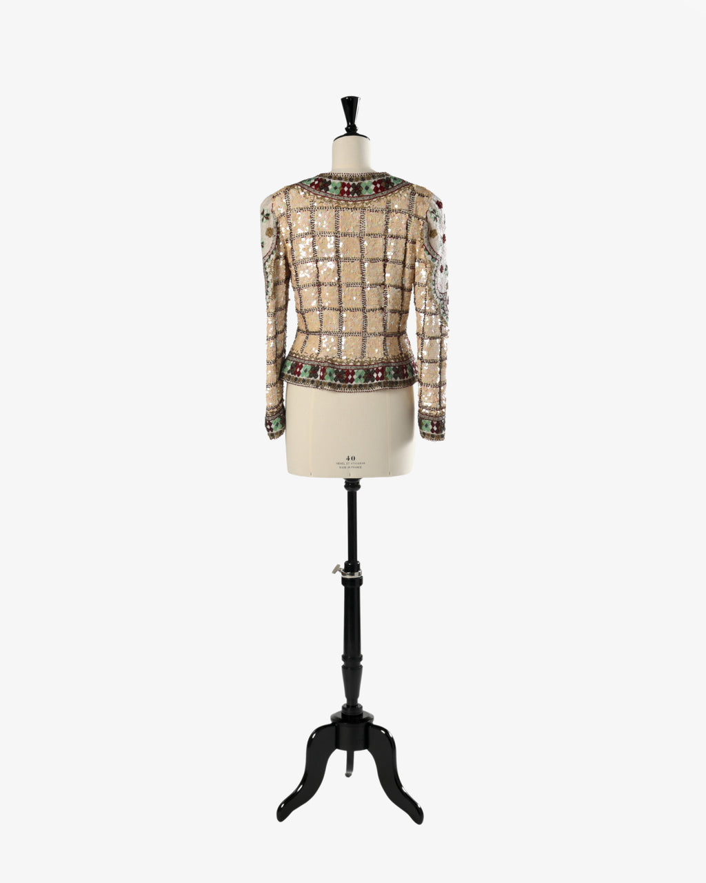 Giacca paillettes Egon von Furstenberg anni 80