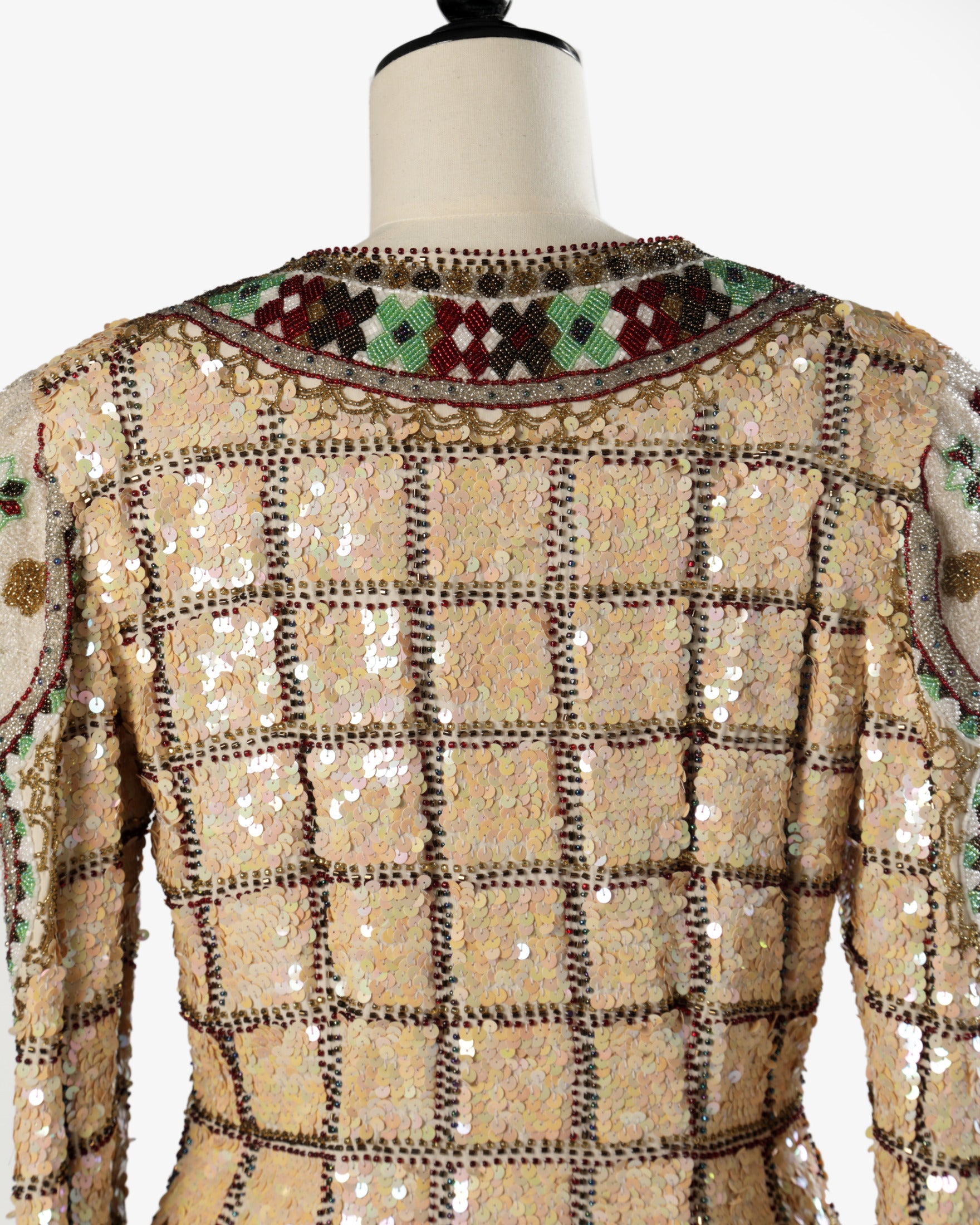 Giacca paillettes Egon von Furstenberg anni 80