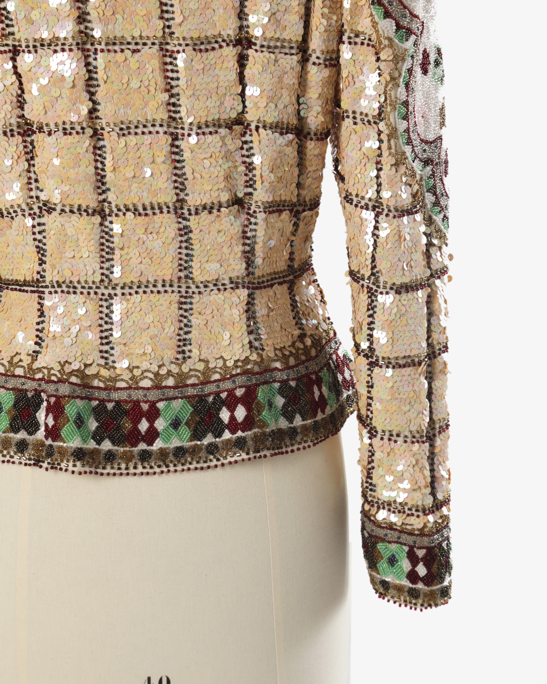 Giacca paillettes Egon von Furstenberg anni 80