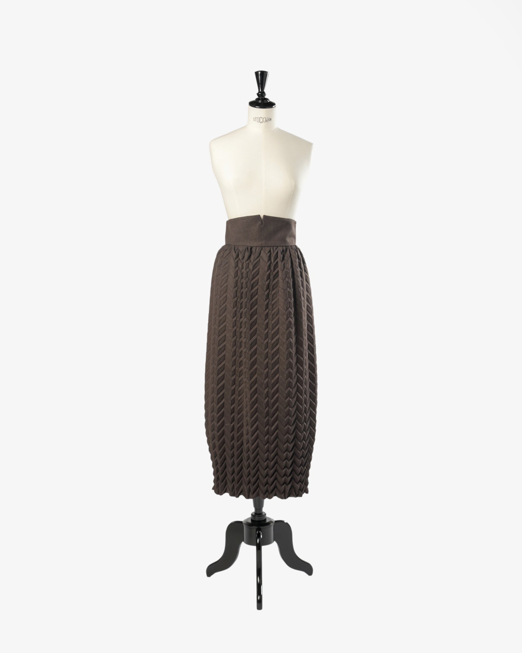 Romeo Gigli embossed skirt from the 1990s