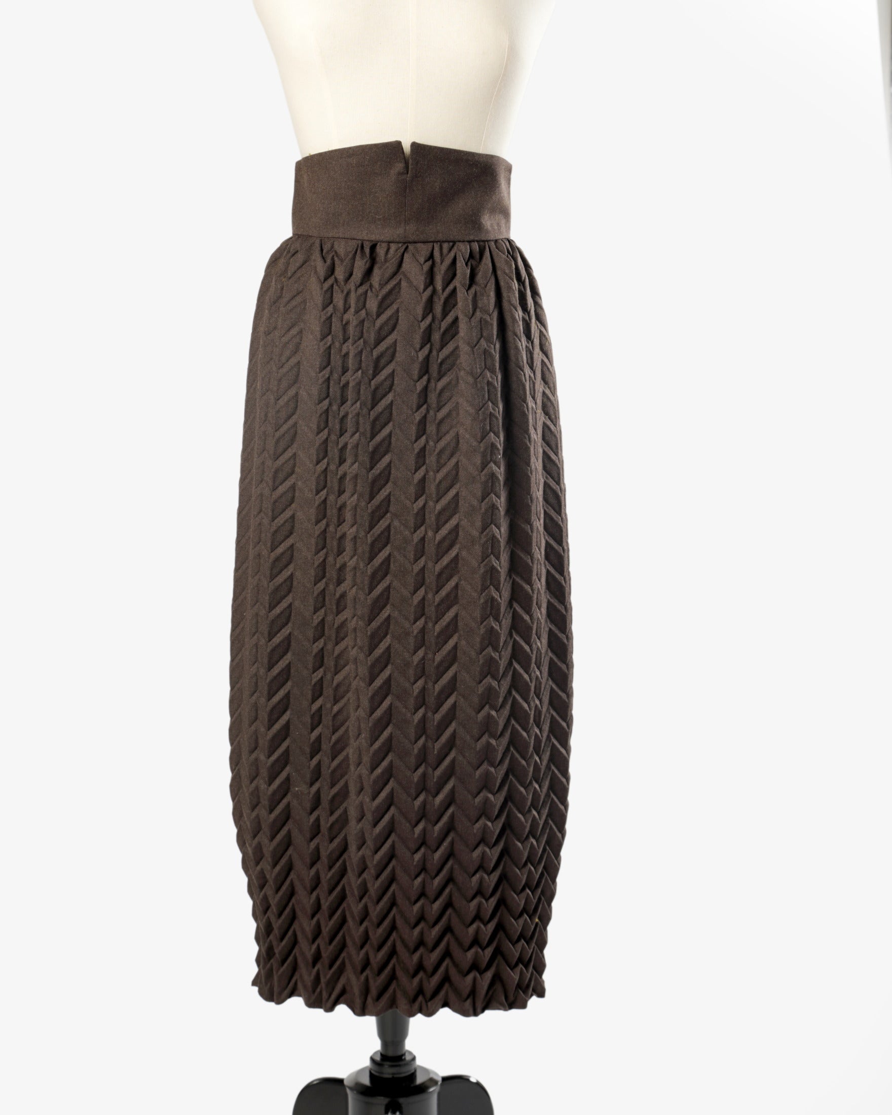 Romeo Gigli embossed skirt from the 1990s