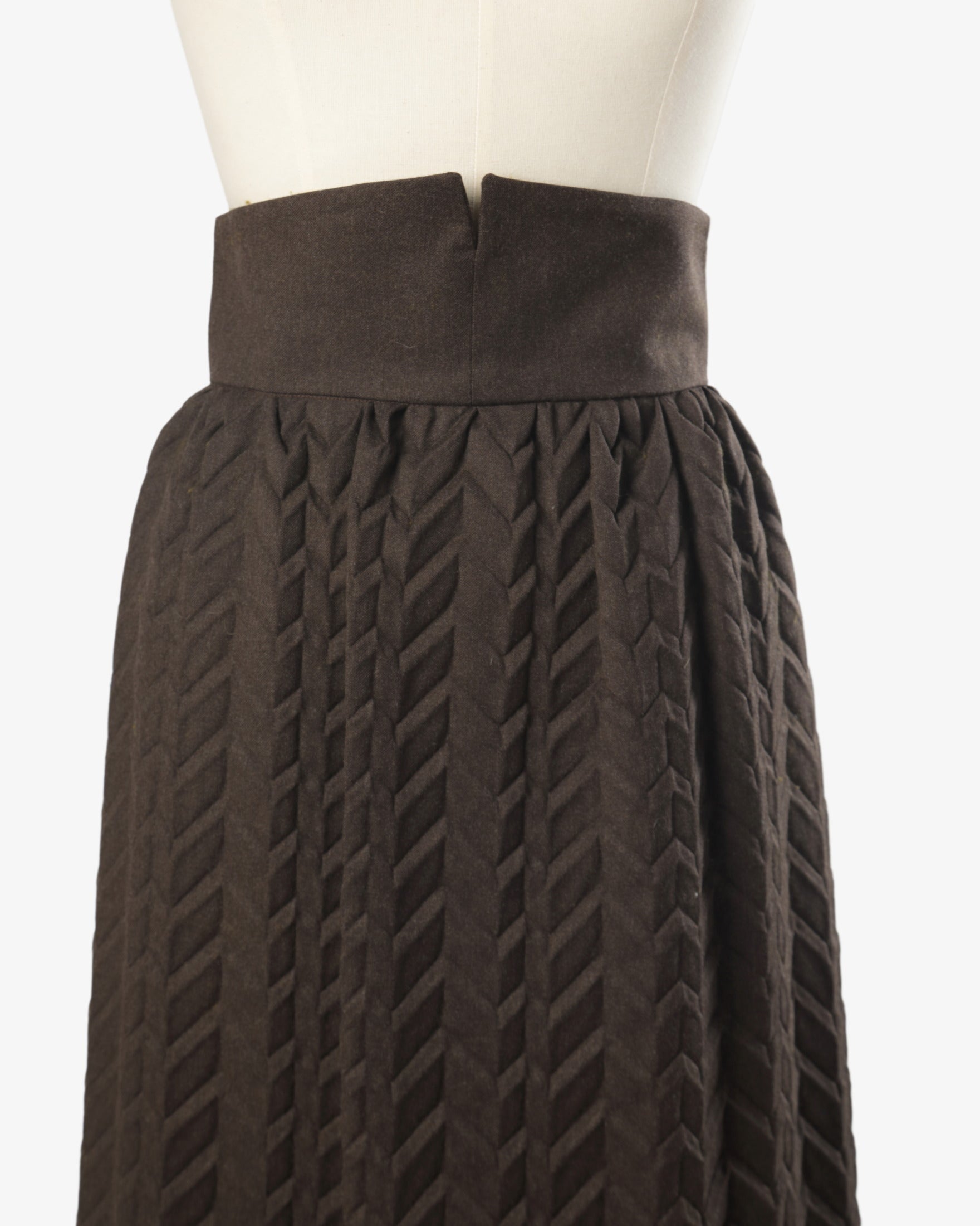 Romeo Gigli embossed skirt from the 1990s