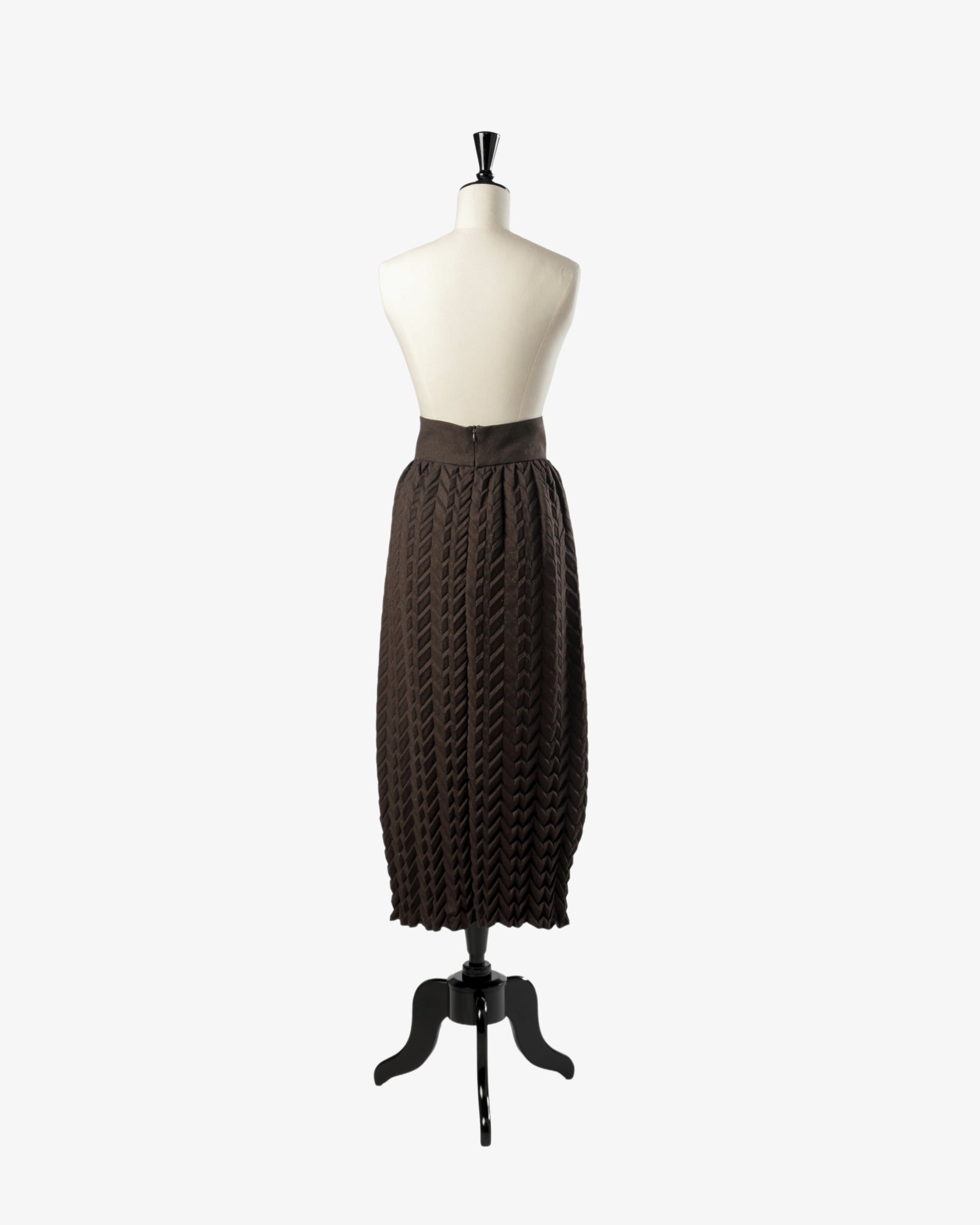 Romeo Gigli embossed skirt from the 1990s