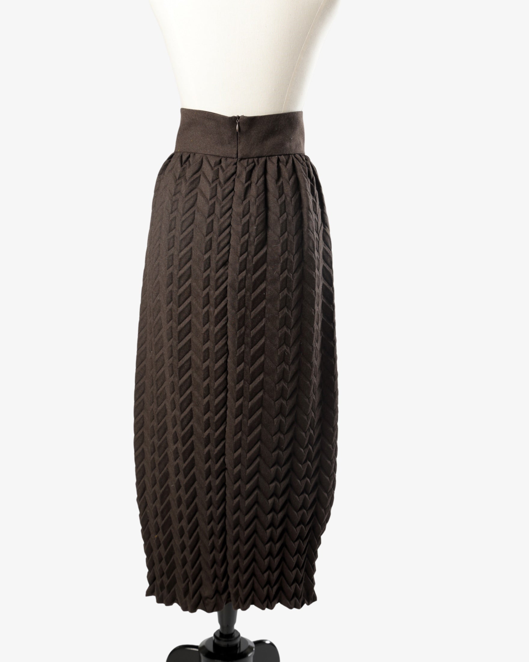 Romeo Gigli embossed skirt from the 1990s