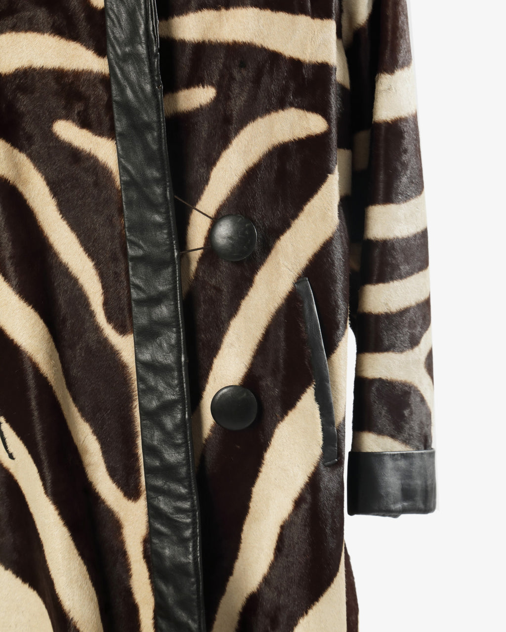 Cappotto lungo zebra anni 70