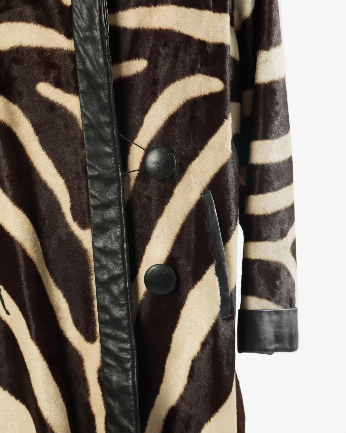 Cappotto lungo zebra anni 70