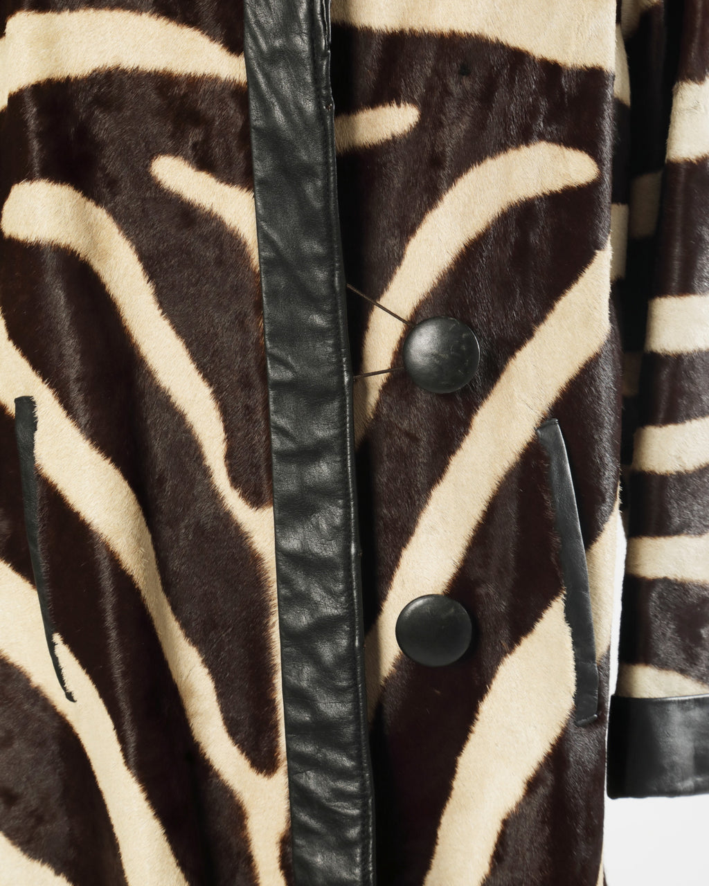 Cappotto lungo zebra anni 70