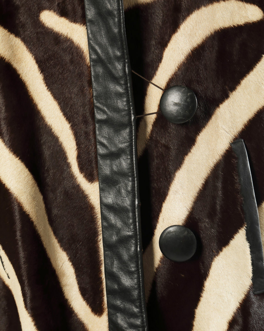 Cappotto lungo zebra anni 70