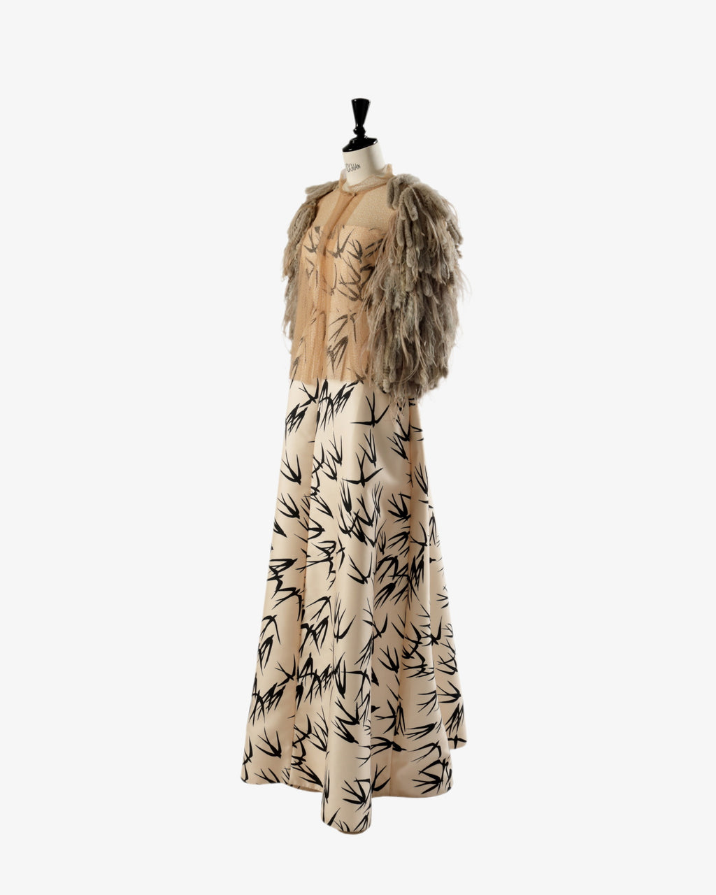 Coprispalle Fendi piume struzzo anni 90