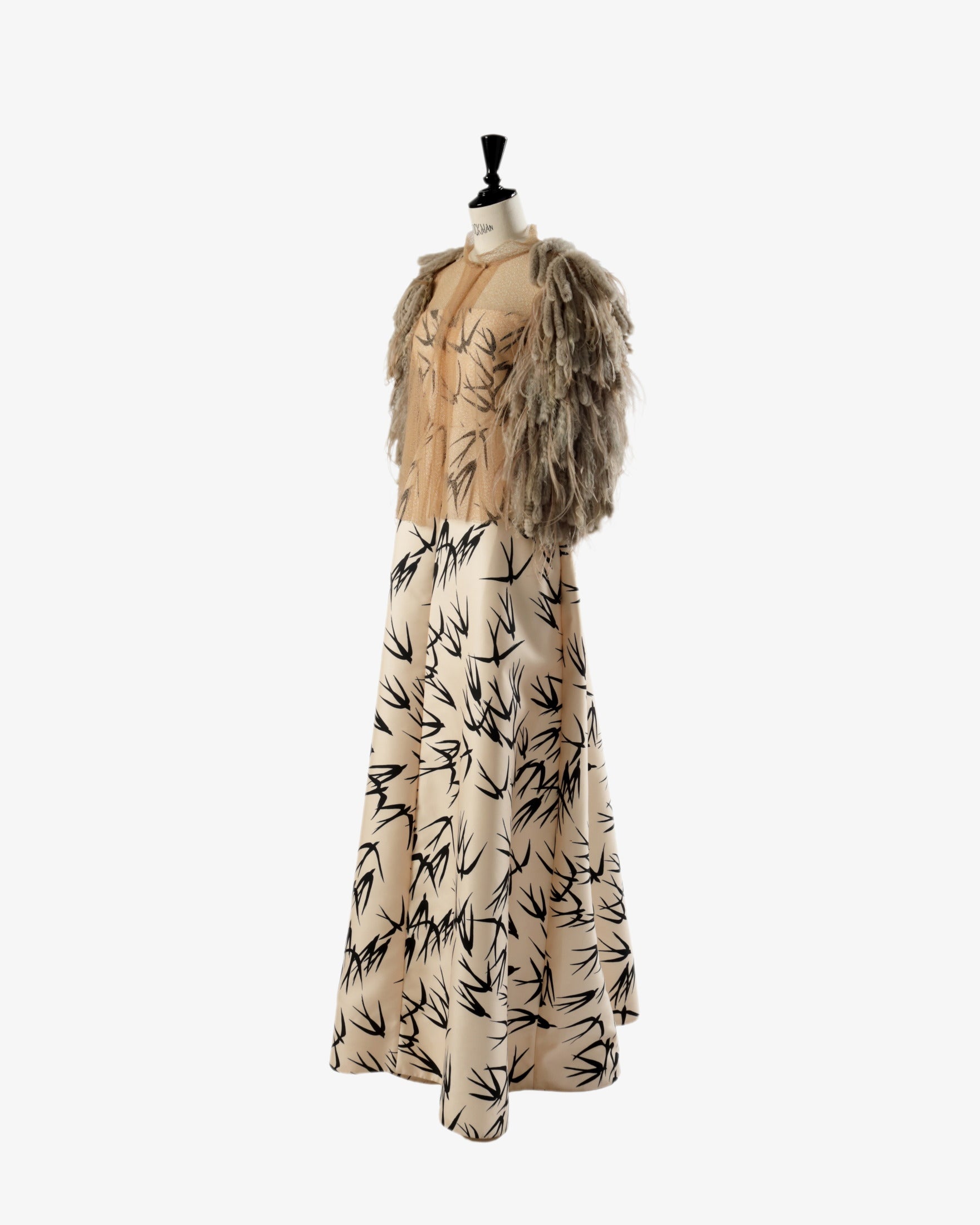 Fendi ostrich feather bolero from the 2000s
