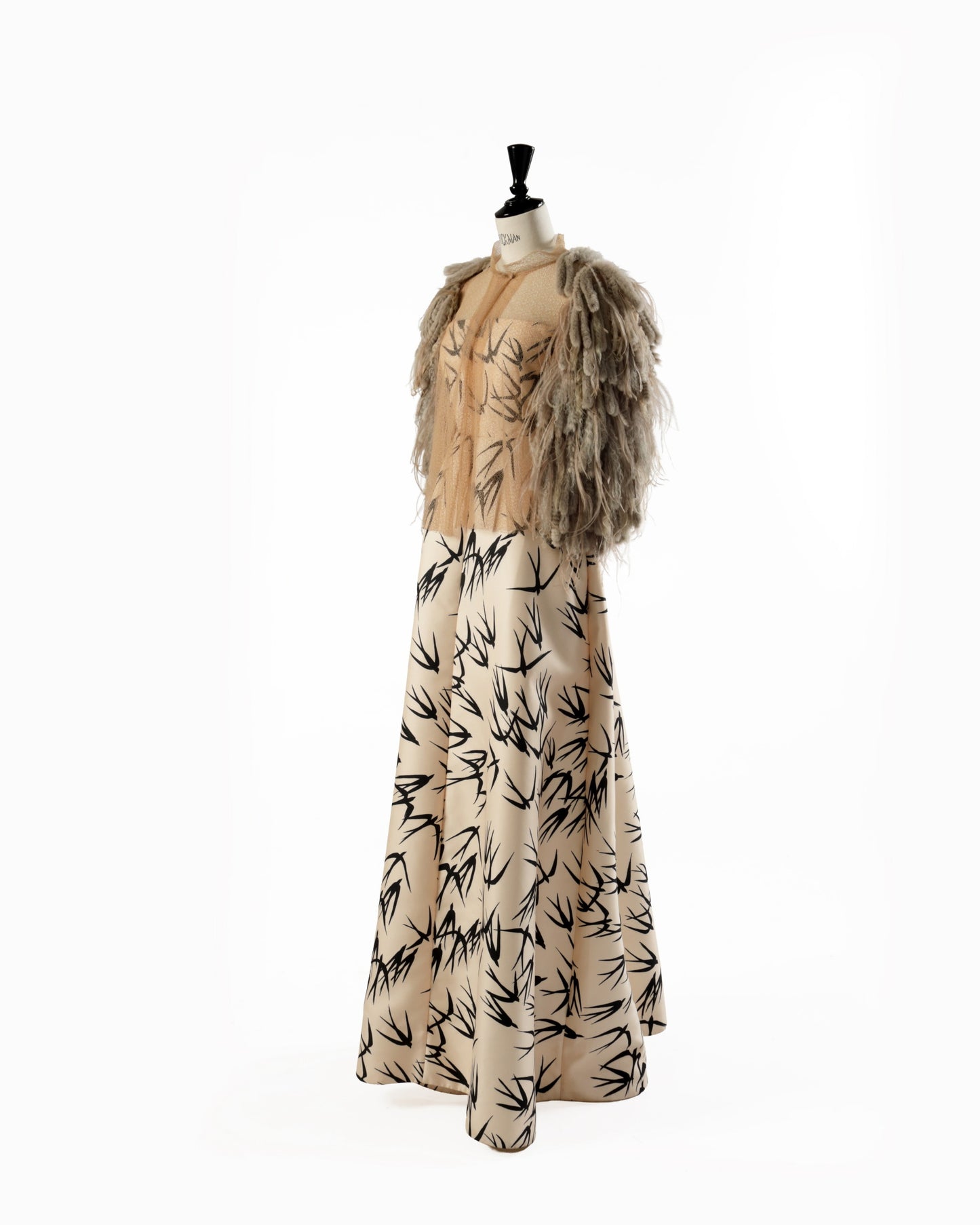 Fendi ostrich feather bolero from the 2000s