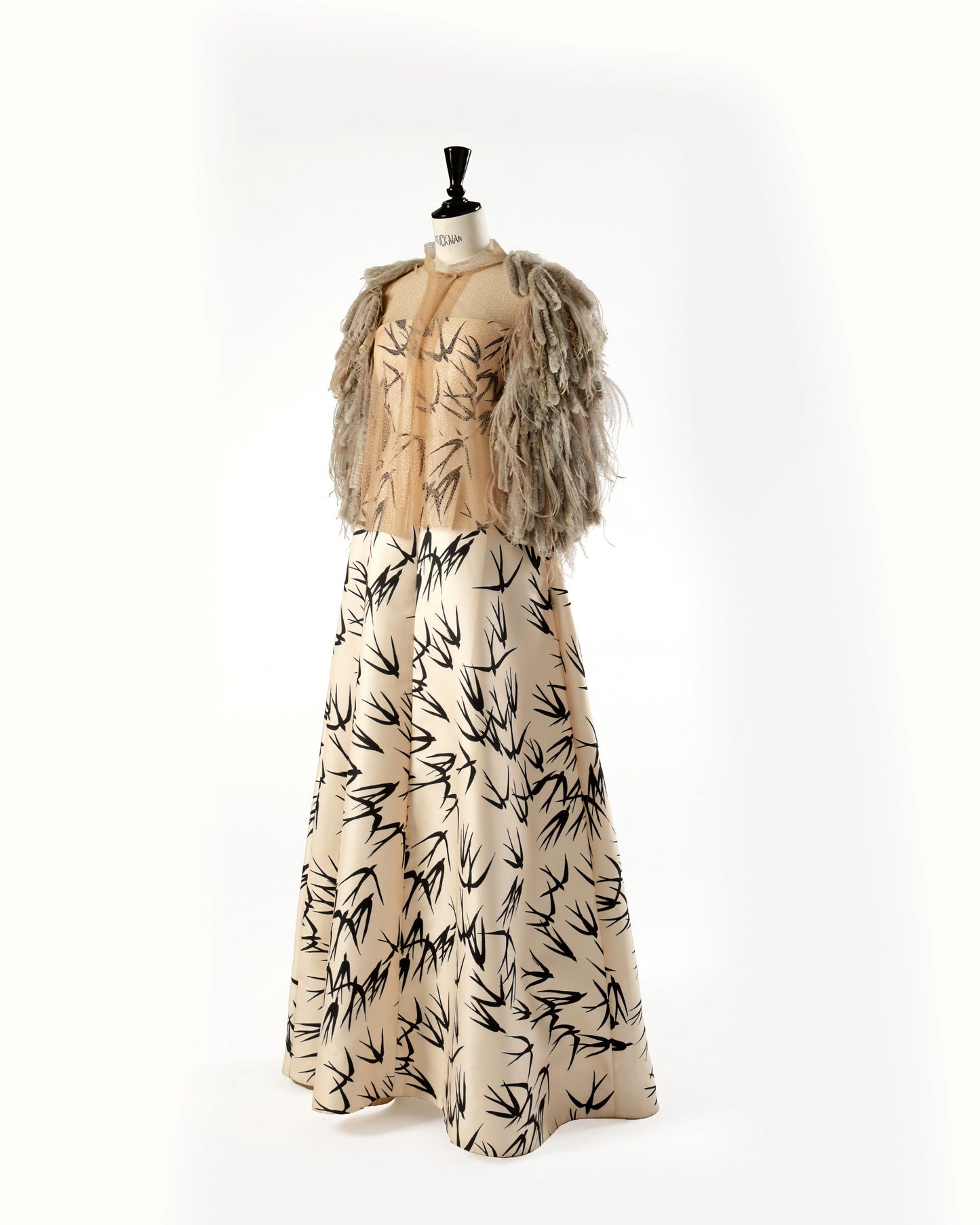 Fendi ostrich feather bolero from the 2000s