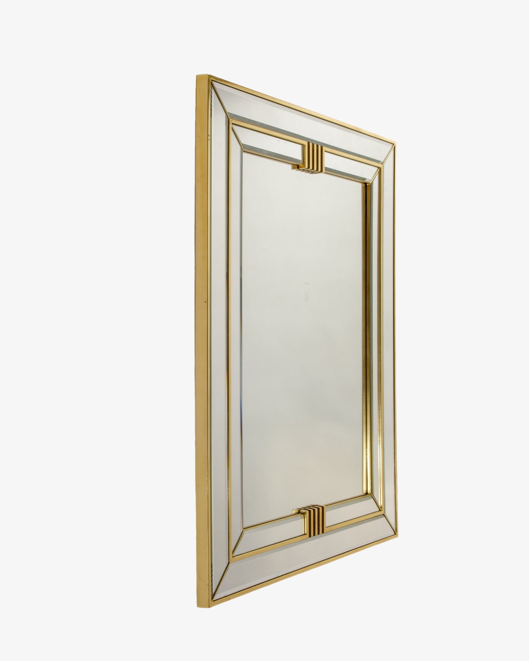 Bevelled Belgian mirror from the 70s
