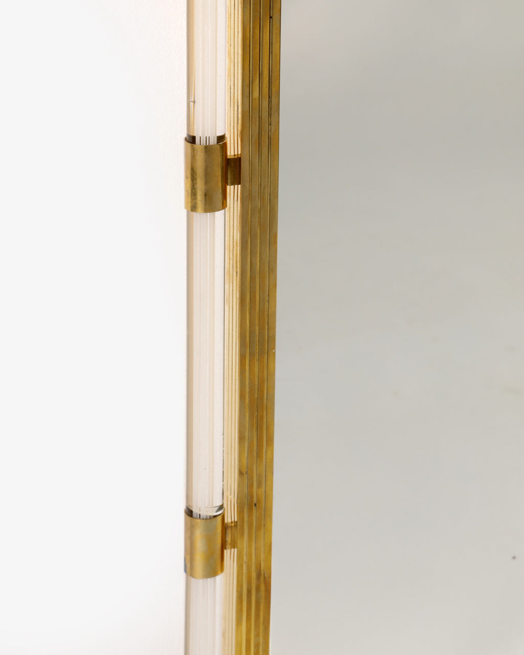 Seguso Mirror Murano Glass and Brass
