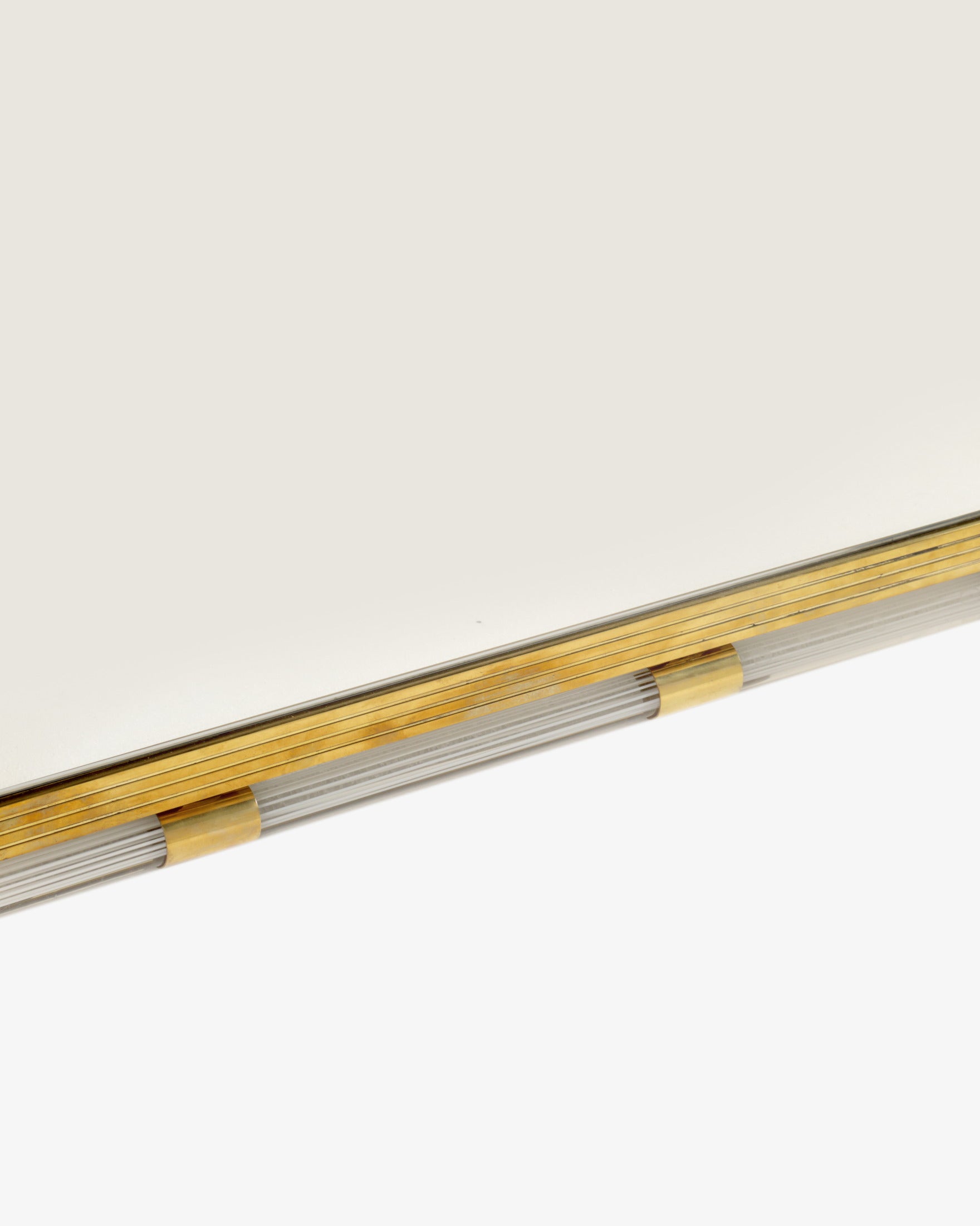 Seguso Mirror Murano Glass and Brass