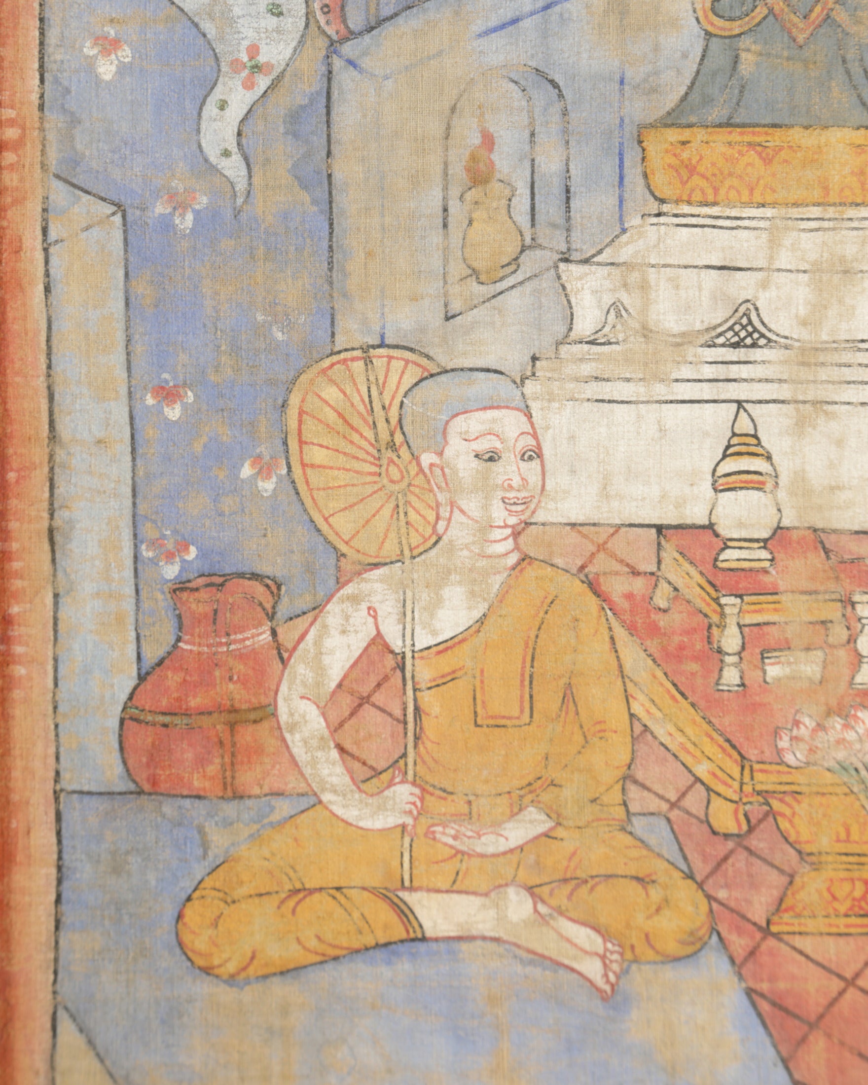 Dipinto tradizionale Thailandese metà XX secolo