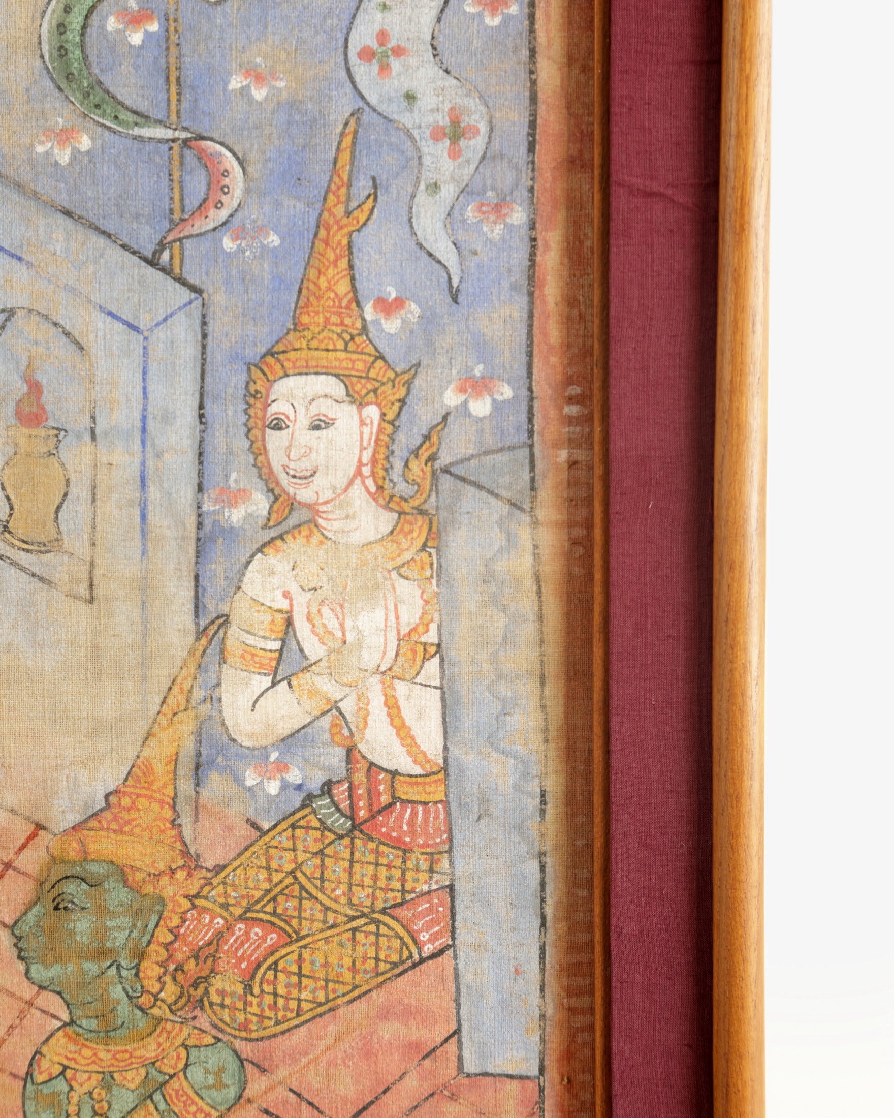 Dipinto tradizionale Thailandese metà XX secolo