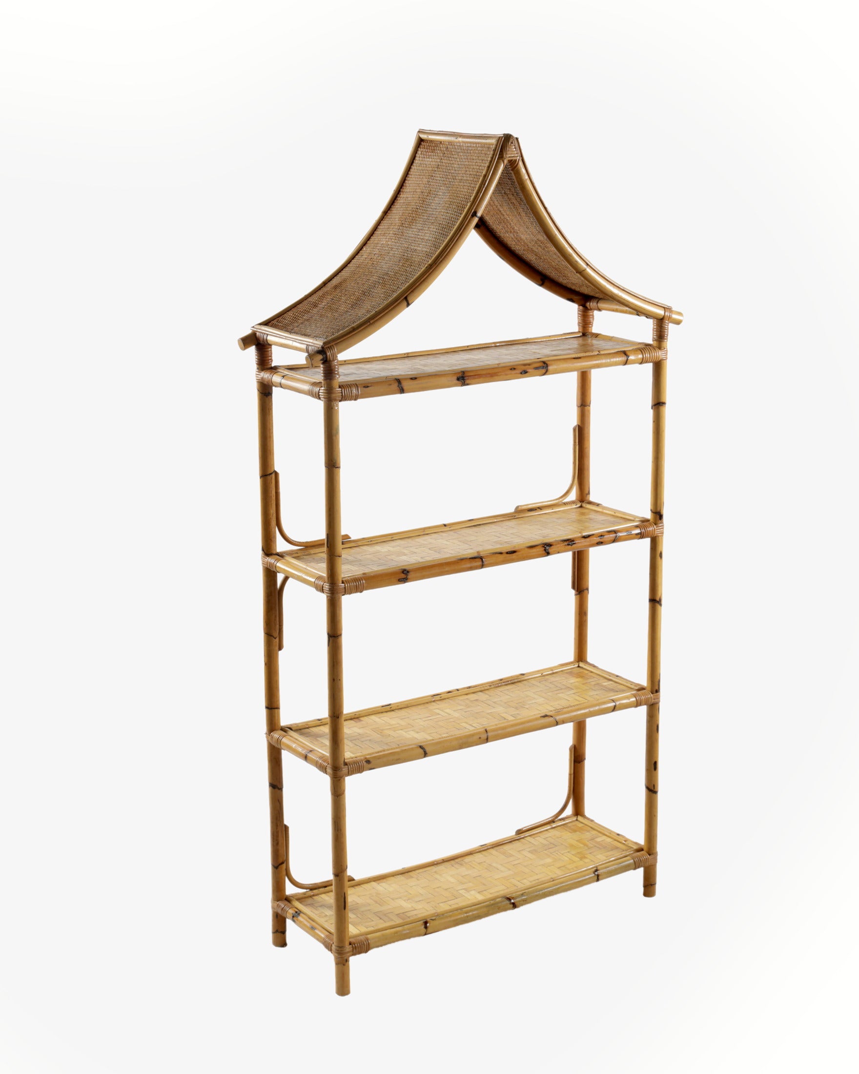 Libreria bamboo pagoda anni 70