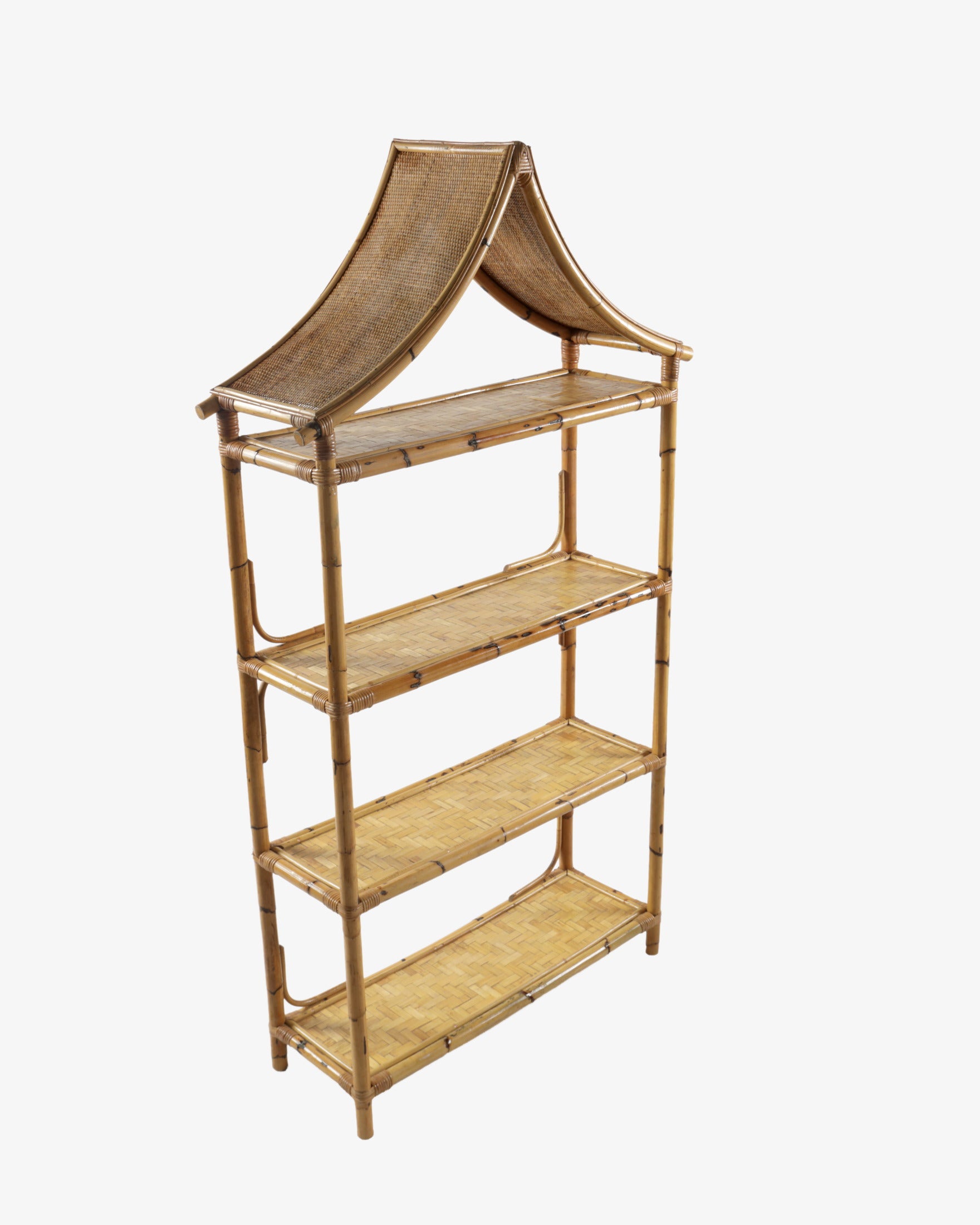 Libreria bamboo pagoda anni 70