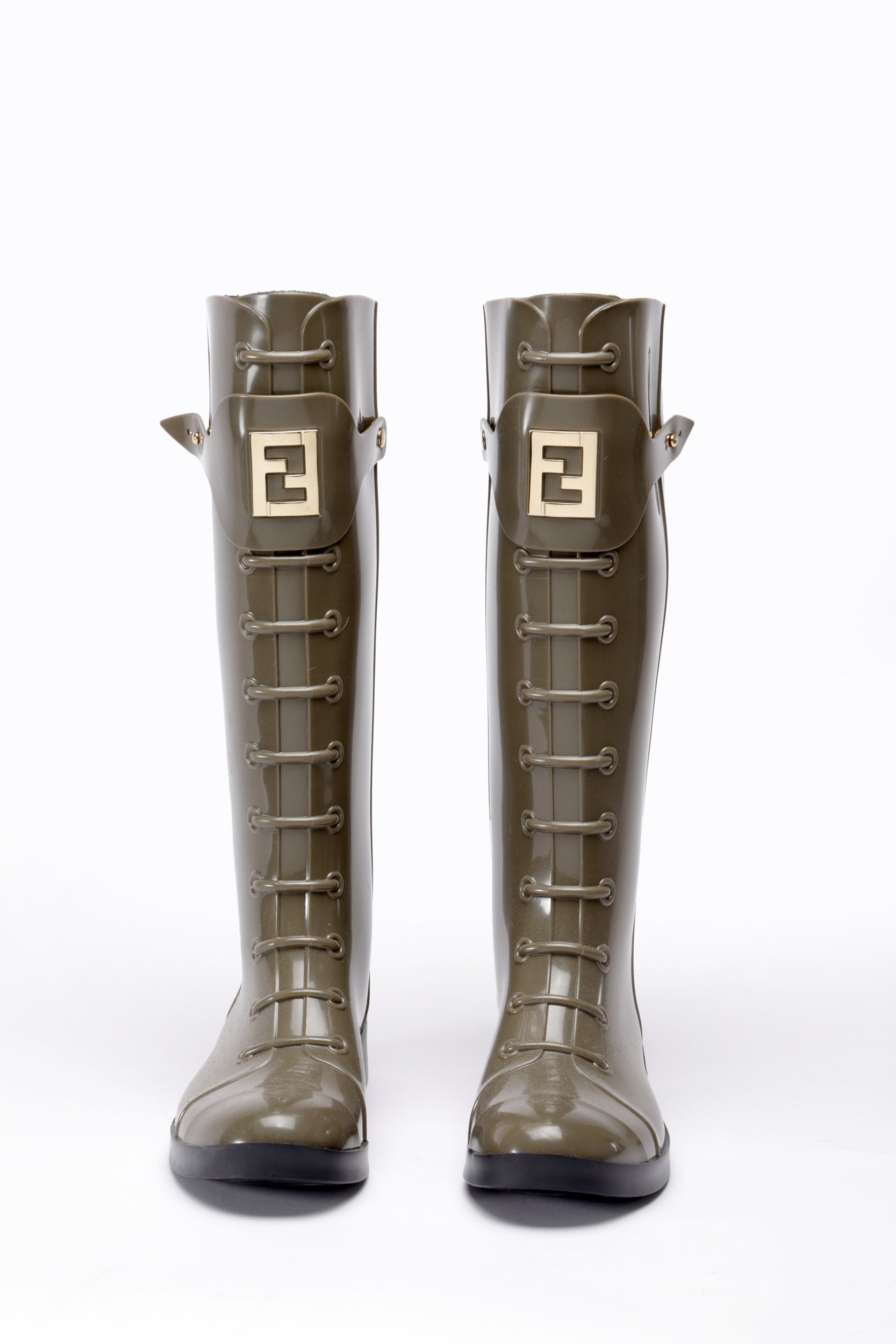 Fendi silver boots on sale