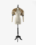 Fendi fox fur shrug with 80s sleeve